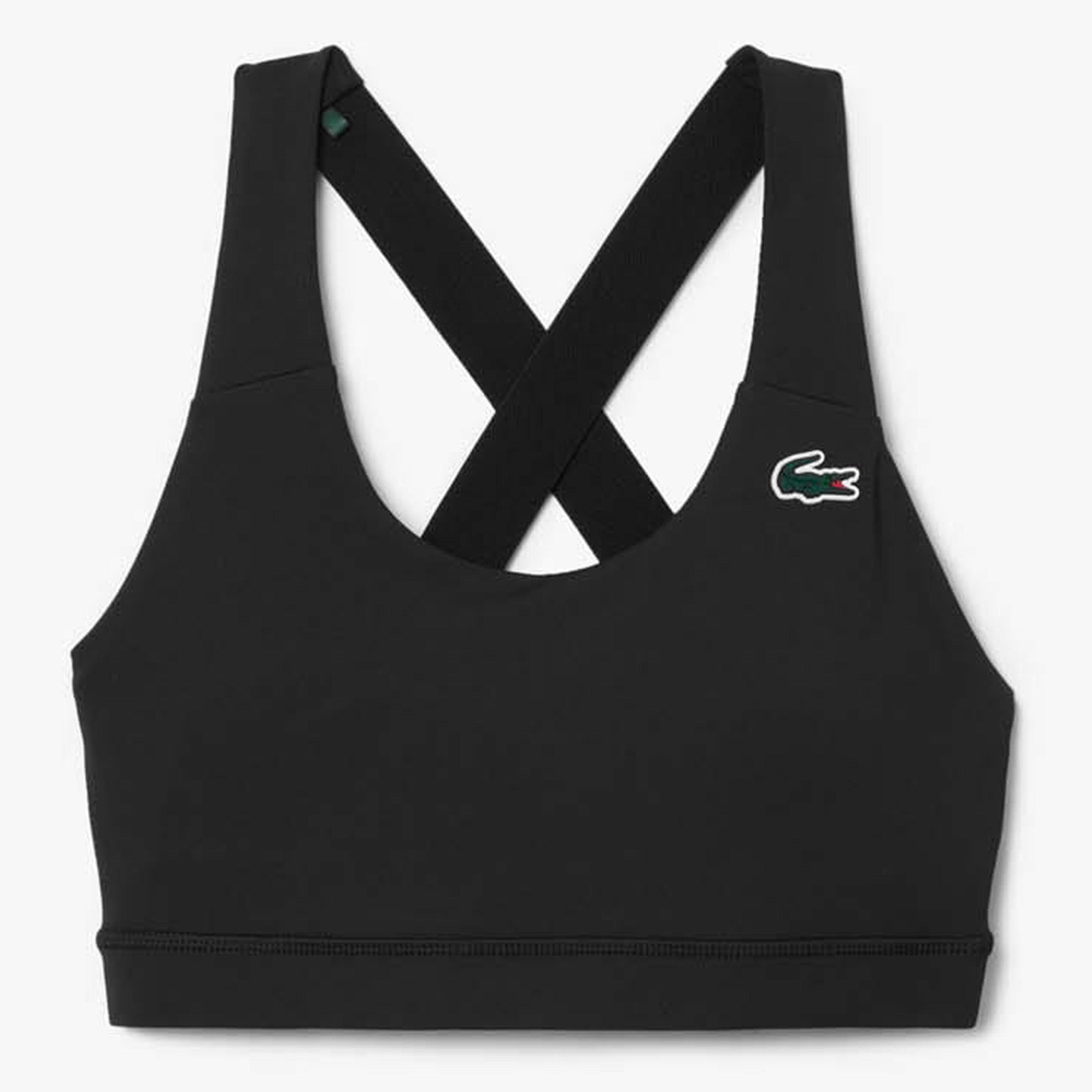 Black - Lacoste - Sport Breathable Stretch Bralette - 1