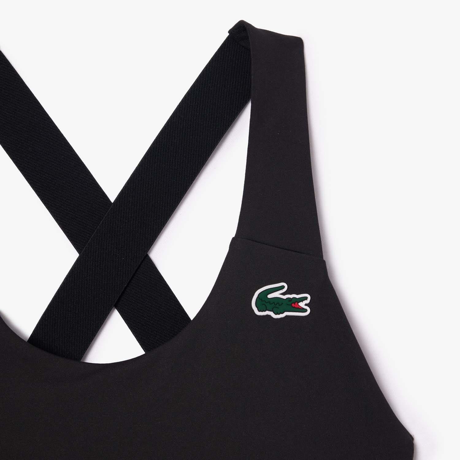 Black - Lacoste - Sport Breathable Stretch Bralette - 2