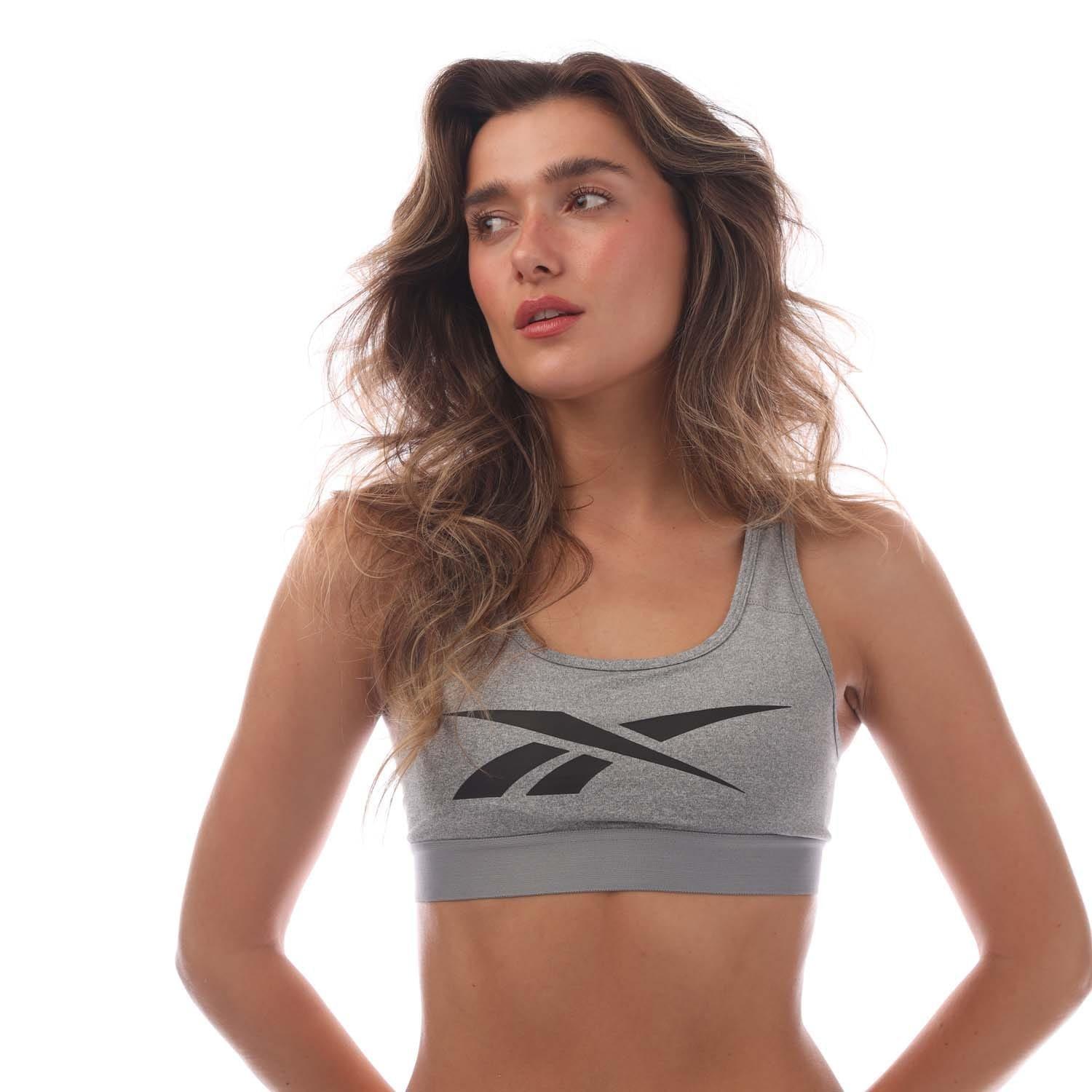Grey - Reebok - Teresa Racer Back Bra Top - 2