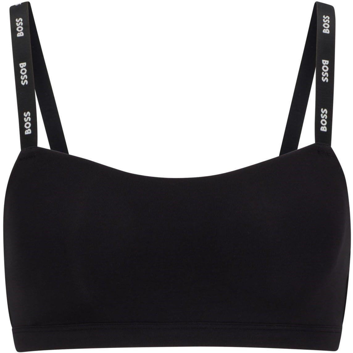 Black - Boss - Stretch Jersey Bralette - 1