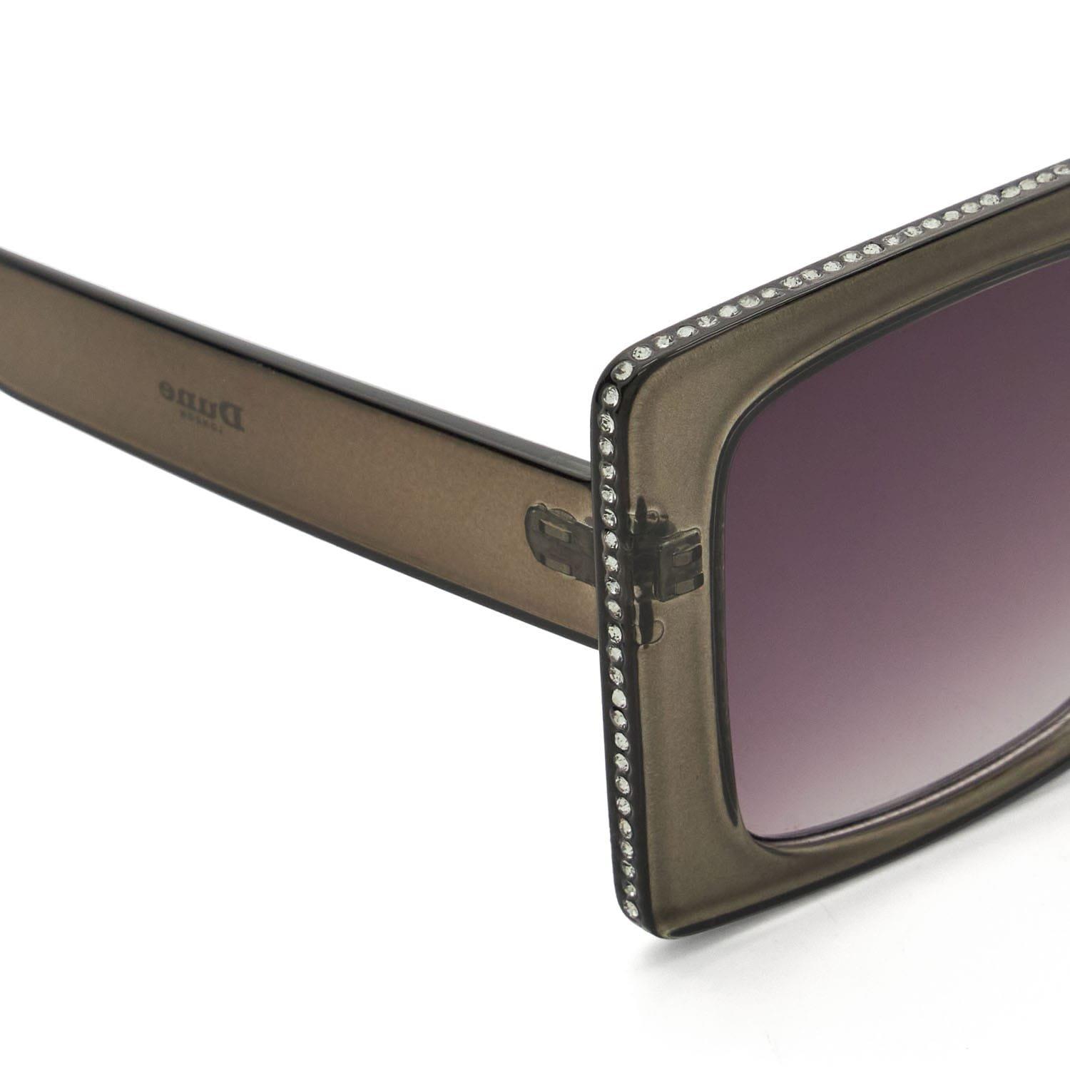 Grey - Dune London - Glitzy Diamante Frame Sunglasses - 4