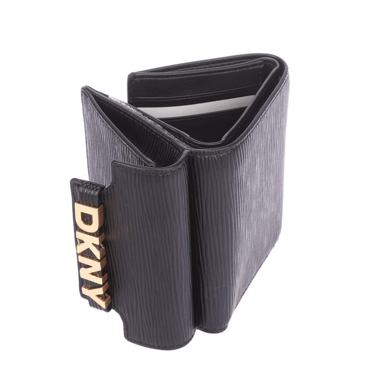 Black Gold - DKNY - Avril Tri-Fold Wallet - 5