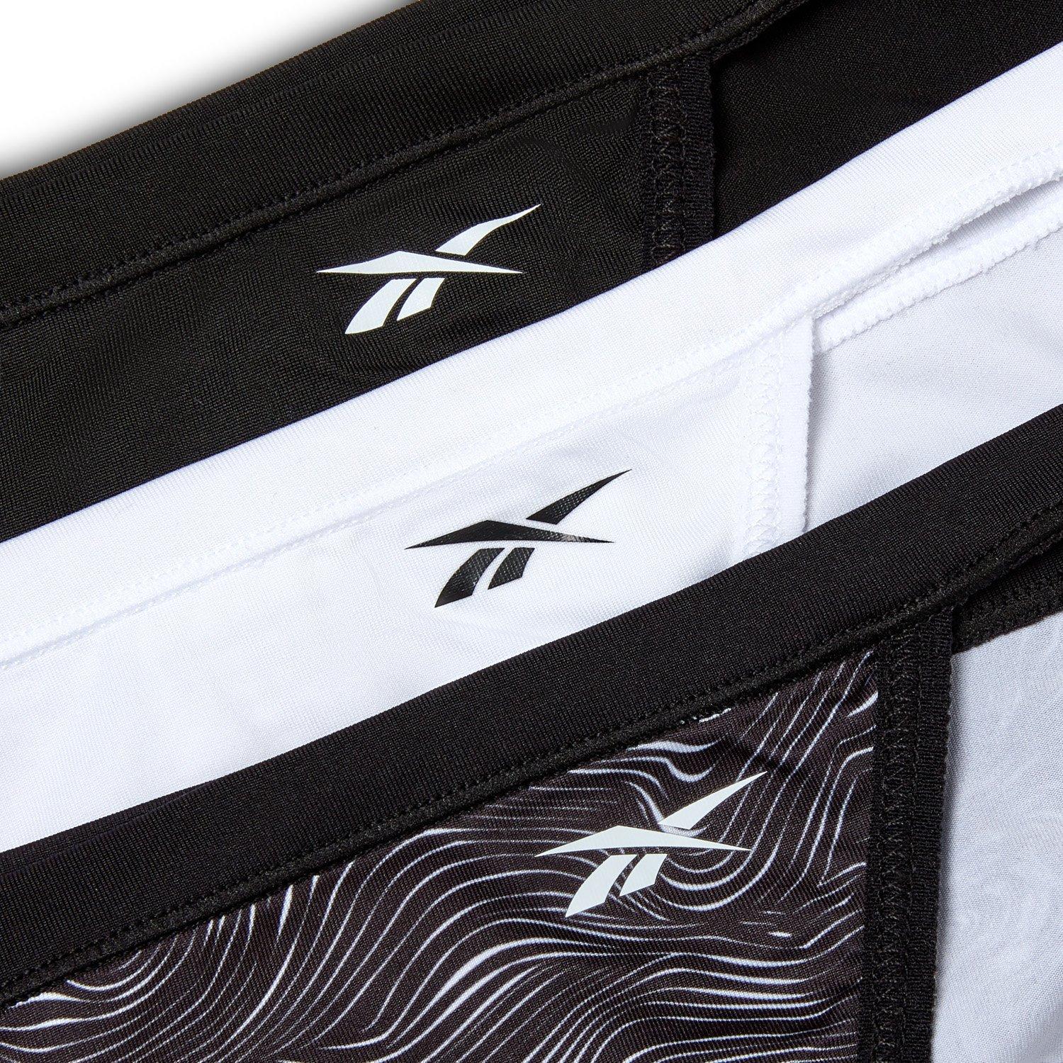 Crna/Bijela/Print - Reebok - Womens 3 pack Tanga Briefs Mandy - 8