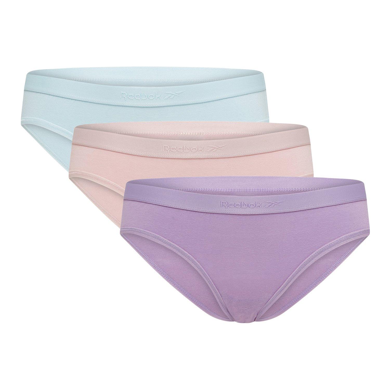 Bleu/Mauve/Violet - Reebok - Womens 3 pack Briefs Dona - 1