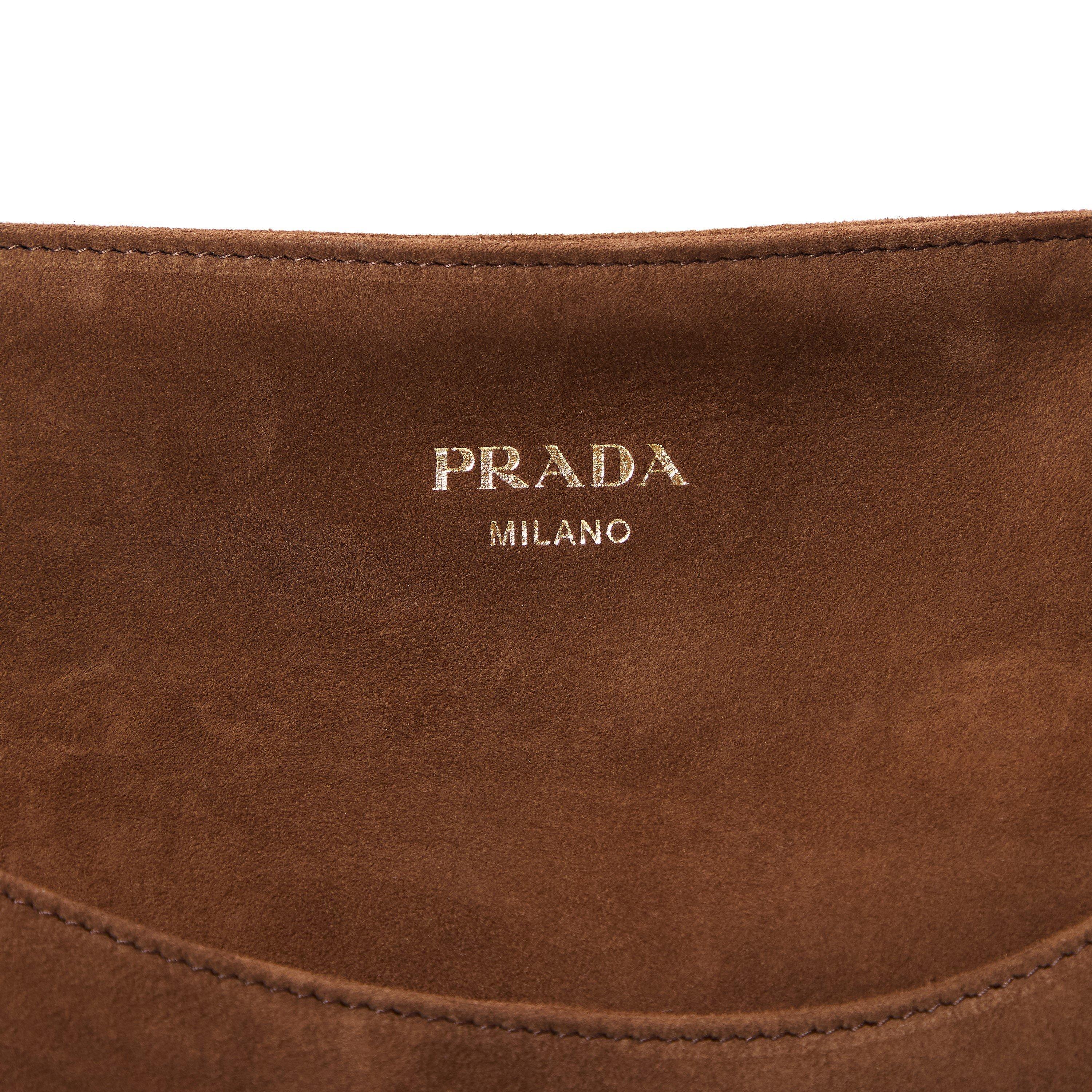 Cacao - Prada - Prada Suede Shoulder Ld62 - 3