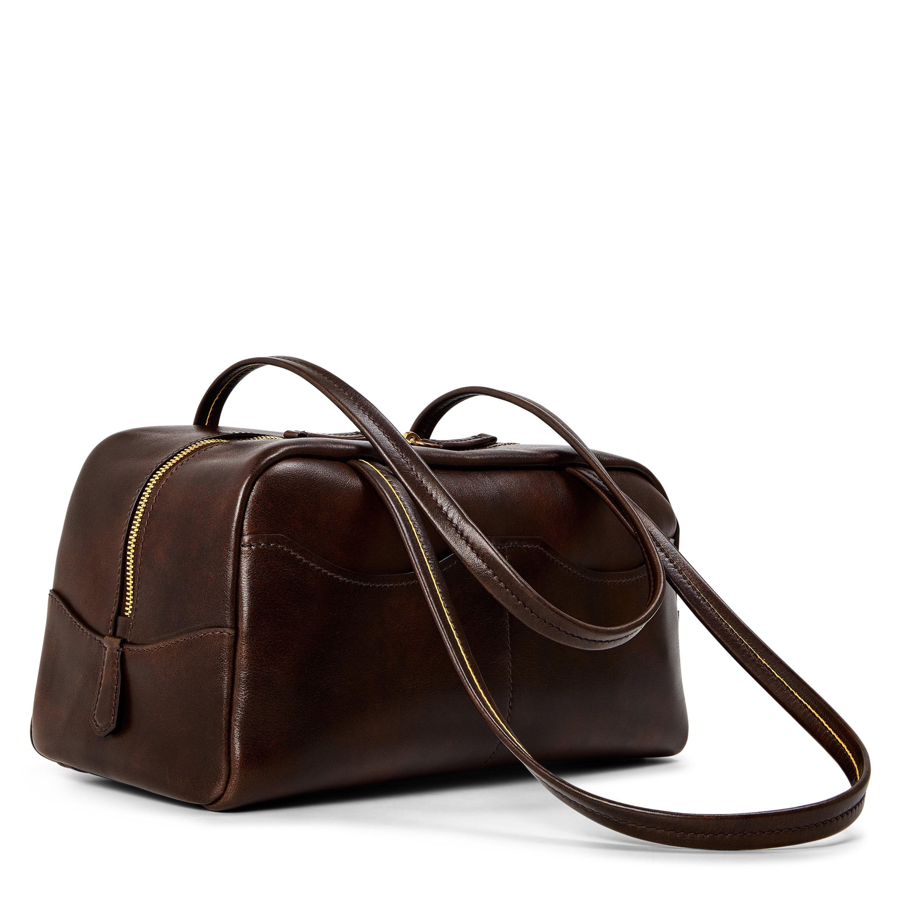 Cocoa Brown - Prada - Women's Bowling Bag - 2