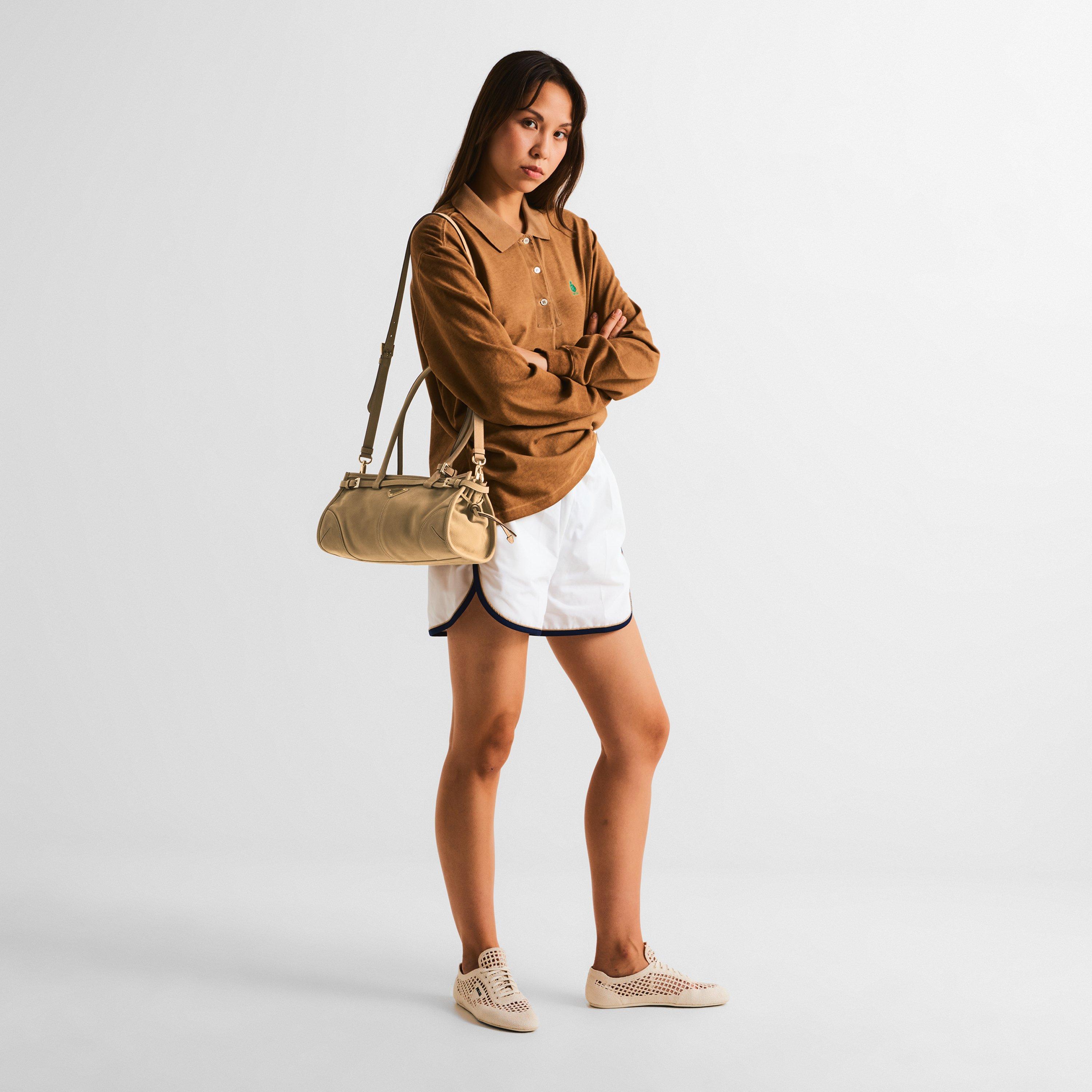 Deserto - Prada - Bonnie medium nubuck leather handbag - 6