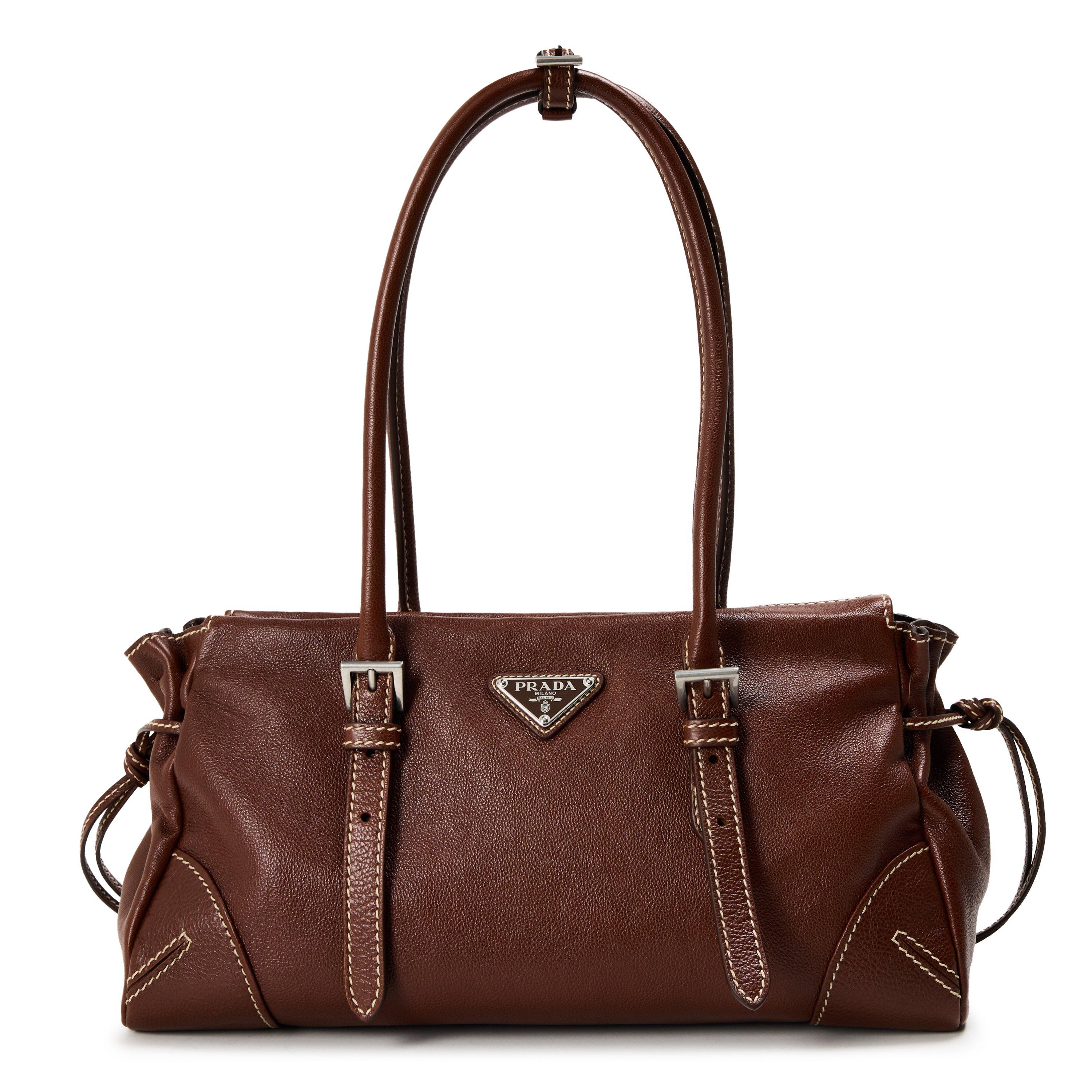 Castagna - Prada - Bonnie medium antiqued leather tote bag - 1