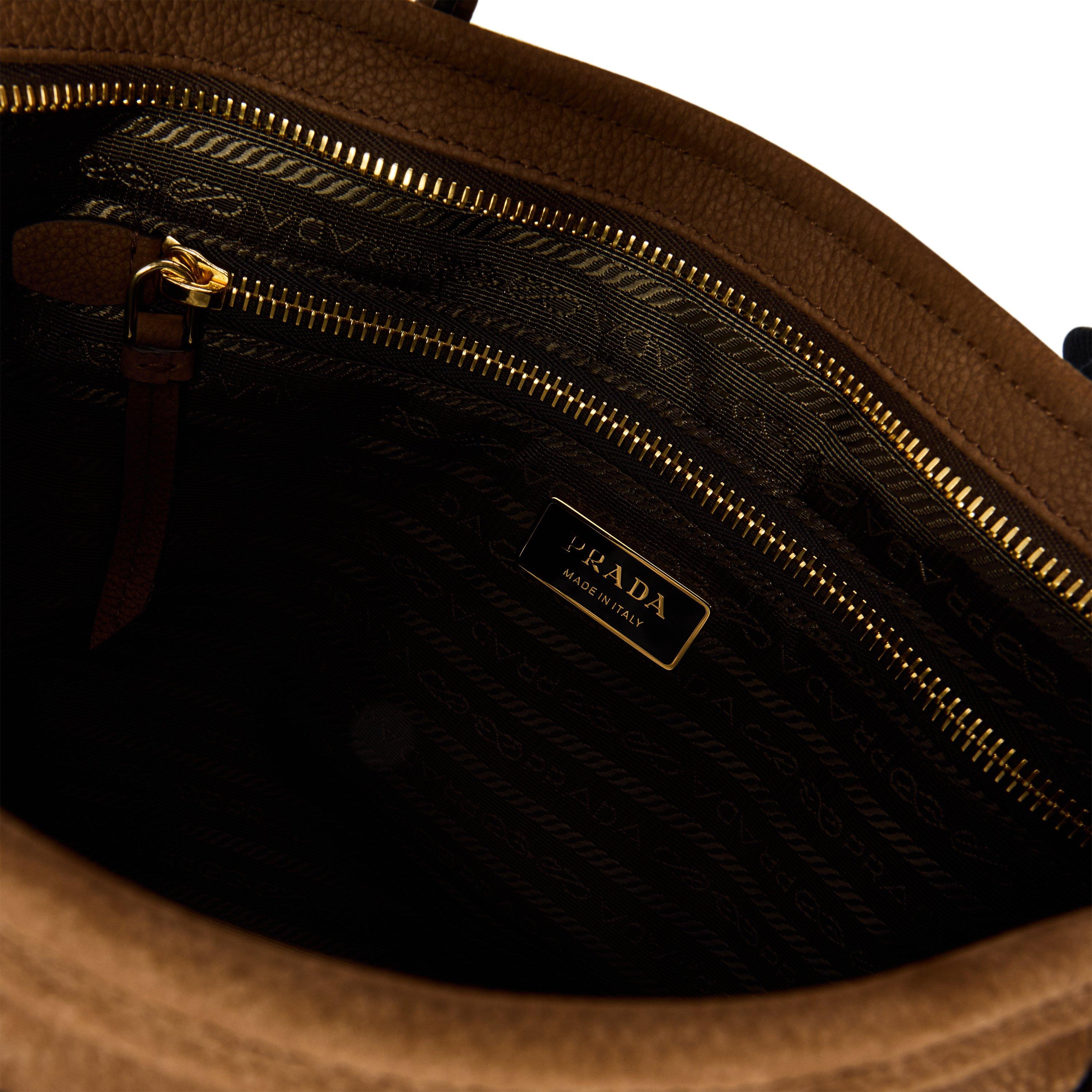 Cacao - Prada - Women's Shoulder Bag - 4
