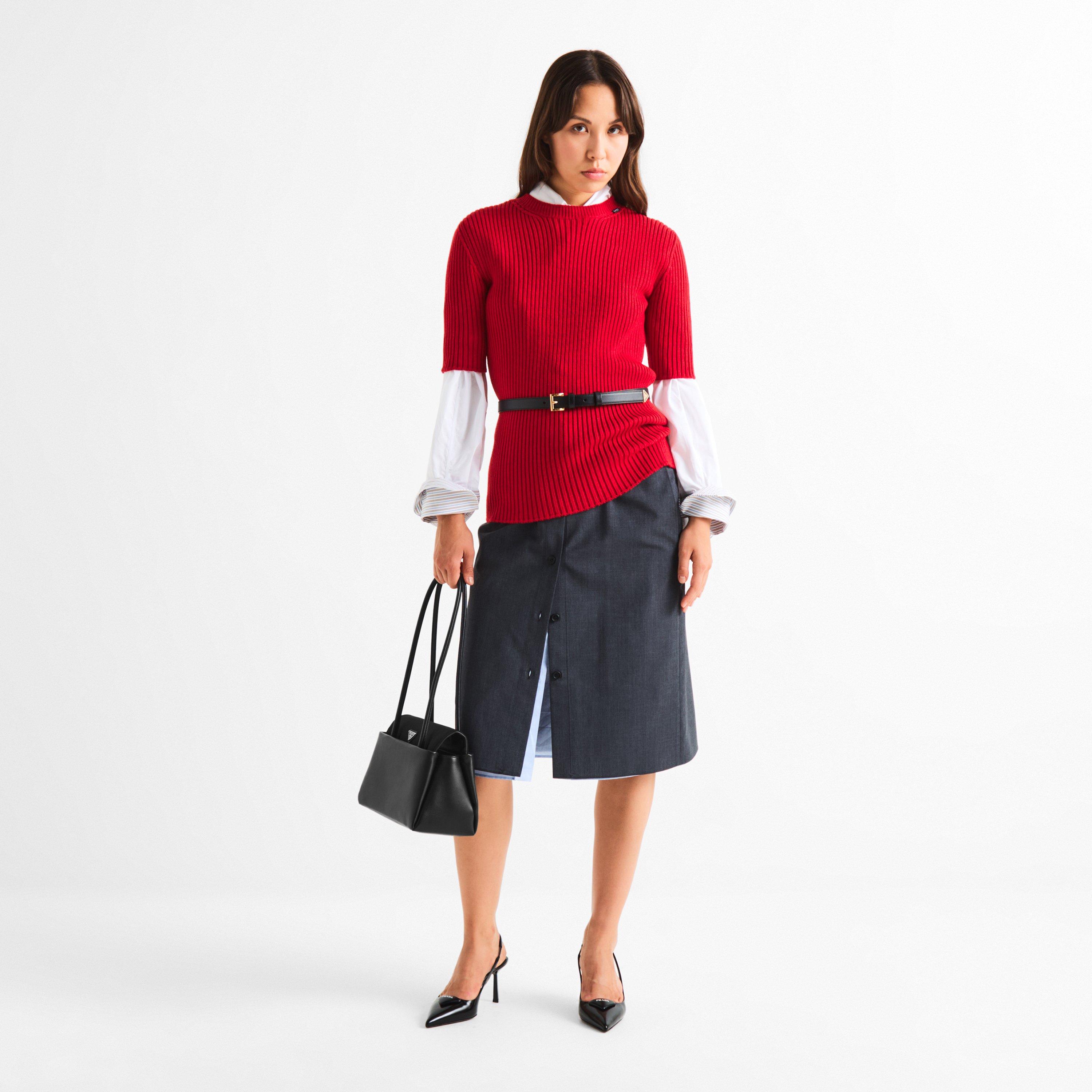 Nero - Prada - Passage medium leather bag - 6
