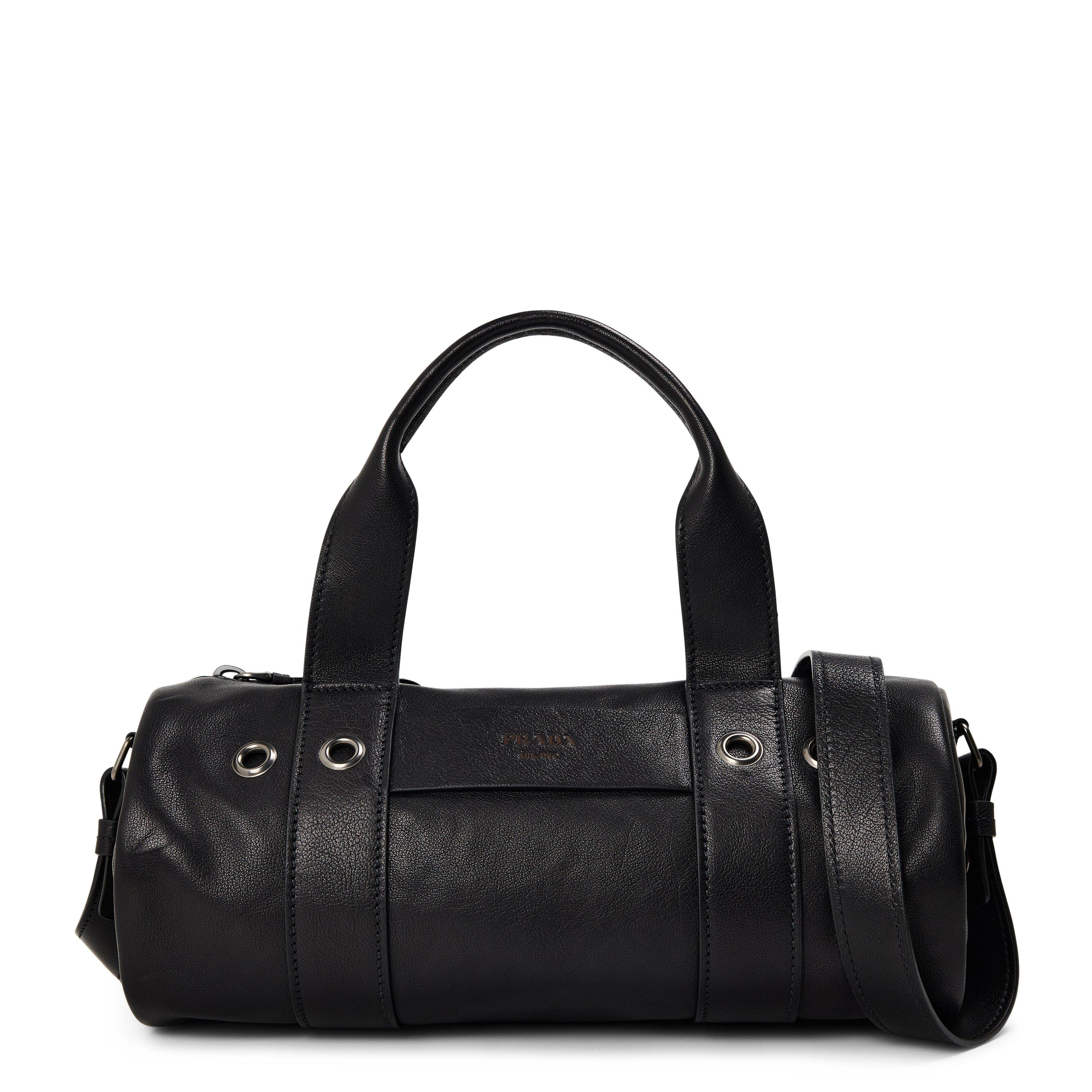 Nero - Prada - Prada Route Large Leather Top Handle Bag - 1