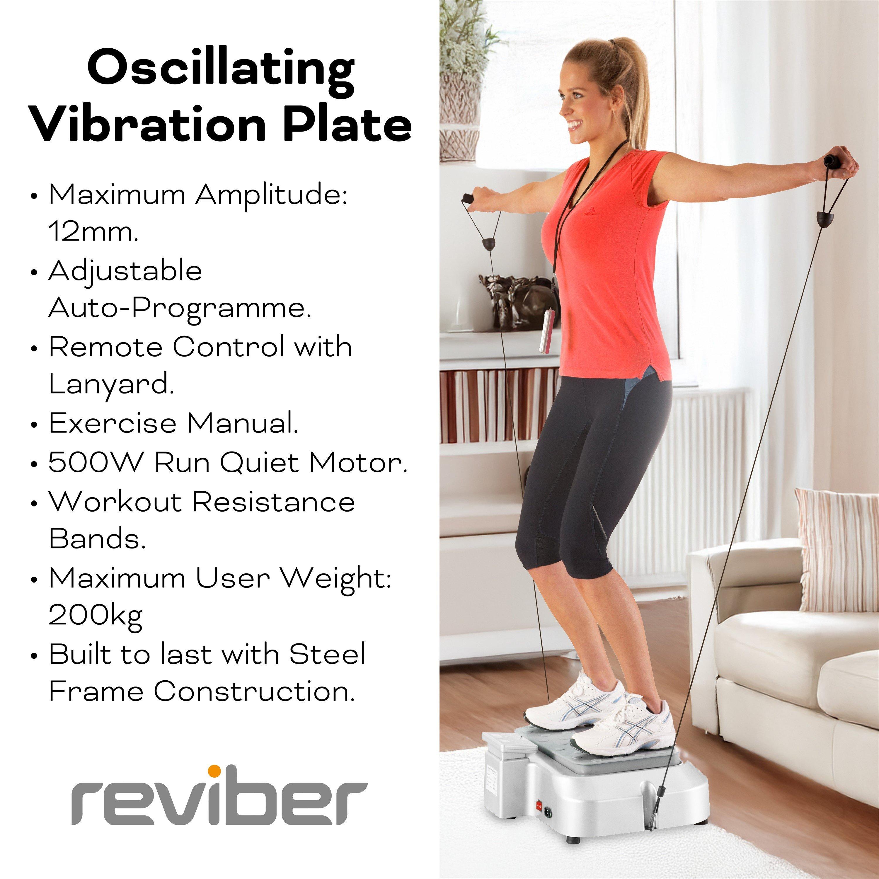 Silver - Reviber - Reviber Plus Oscillating Vibration Plate - 8
