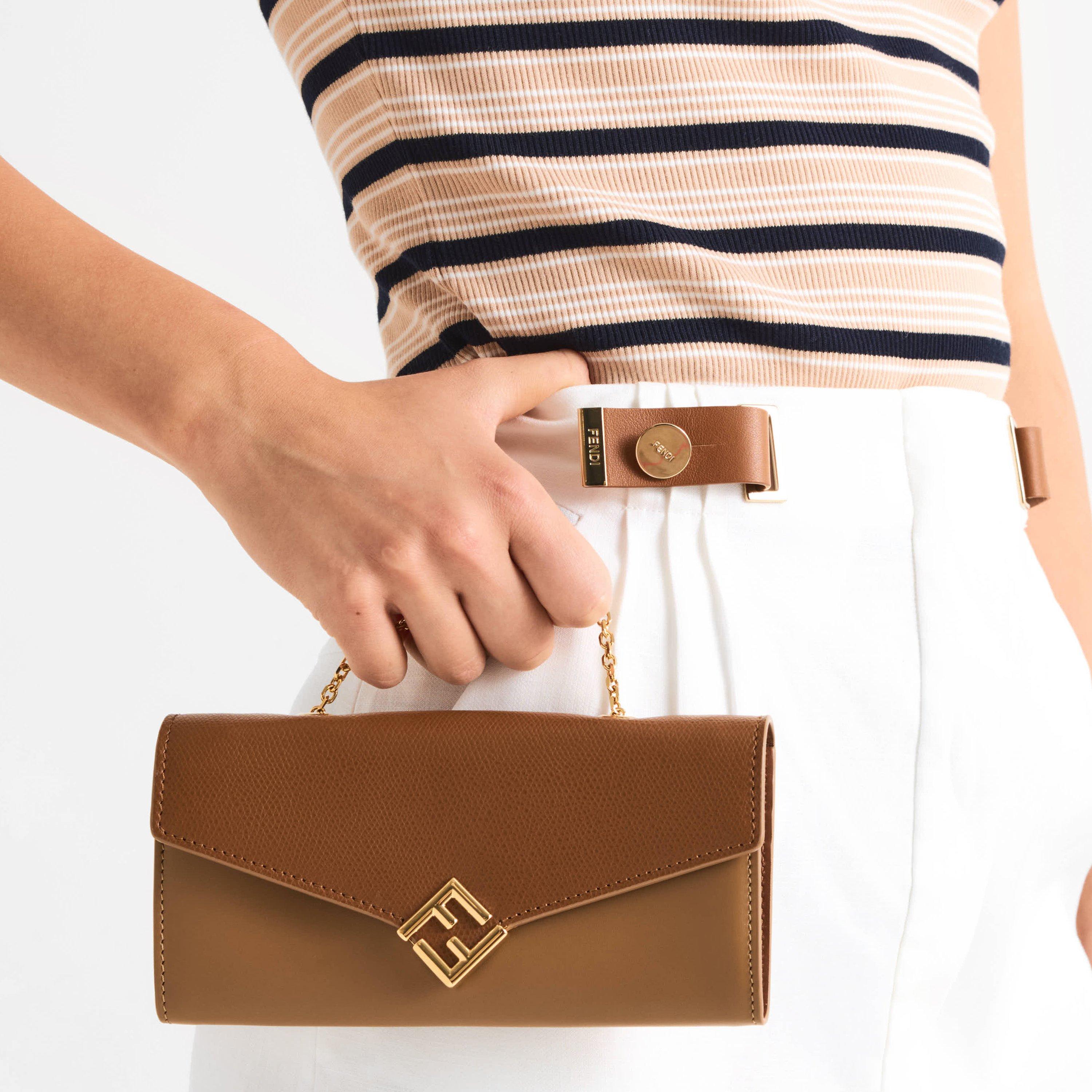Sand/Sellier - Fendi - Women's Con Chain Wallet On - 3