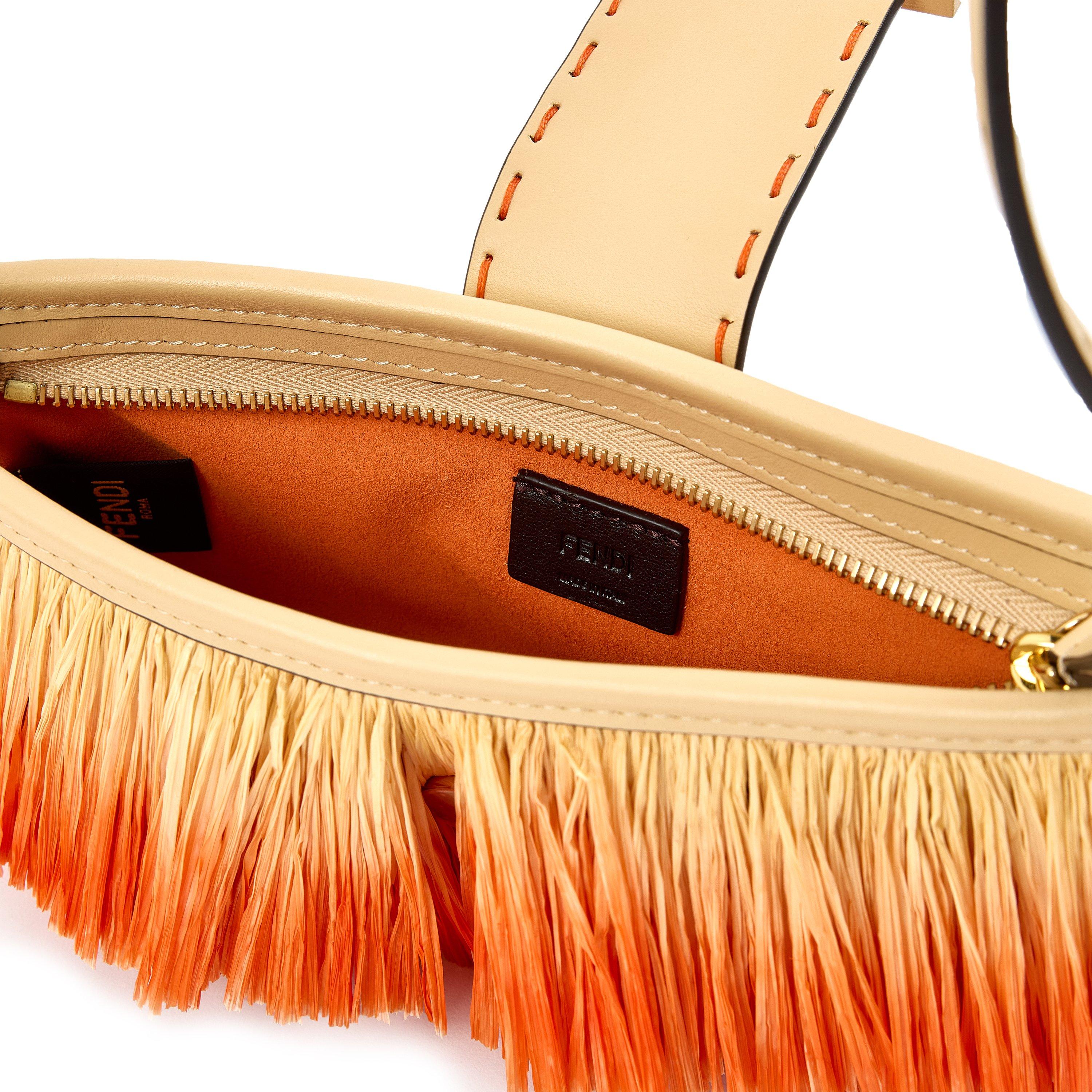Tobiko - Fendi - Women's Raffia Baby Shoulder Bag - 5