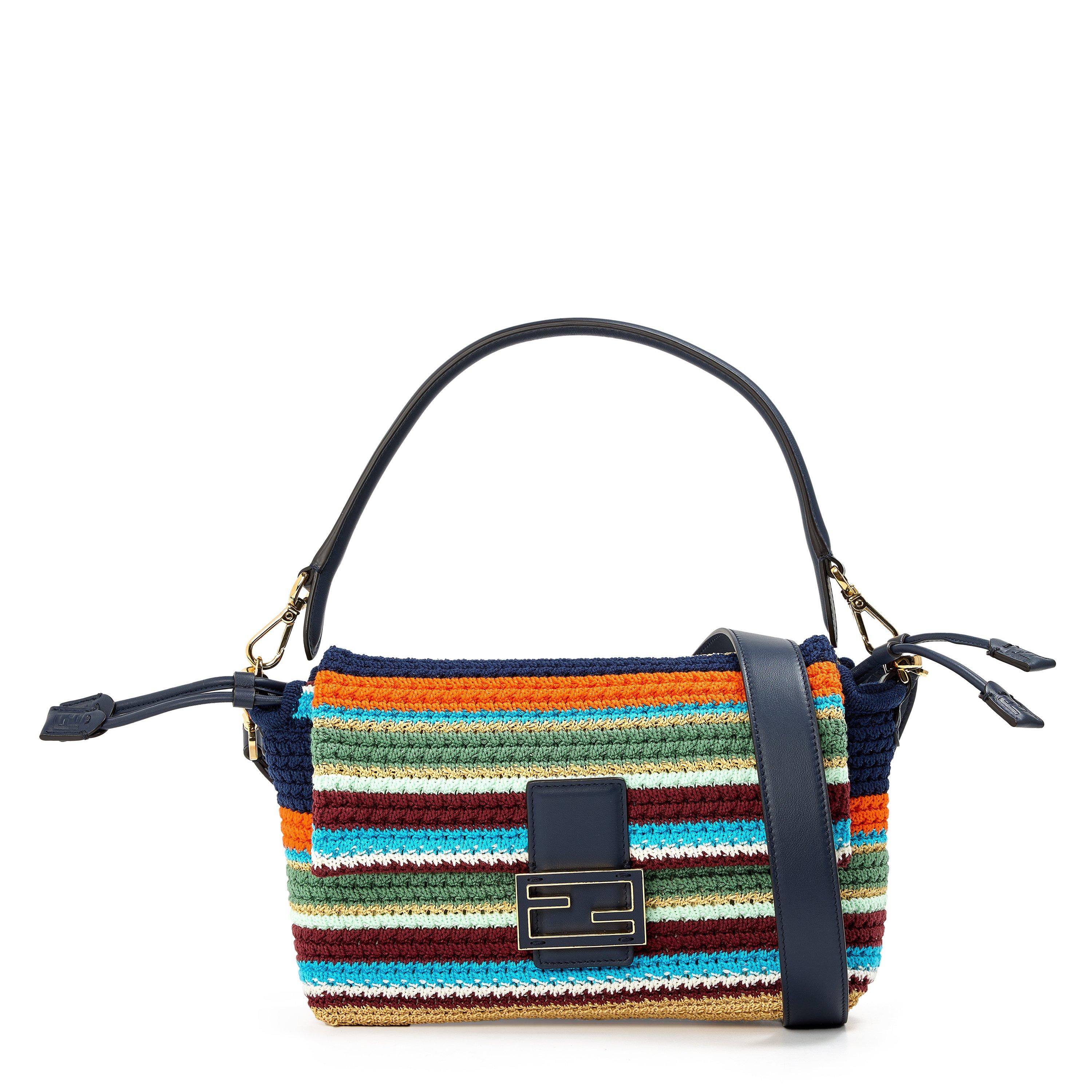 Midnight - Fendi - Women's Crochet Mamma Shoulder Bag - 1