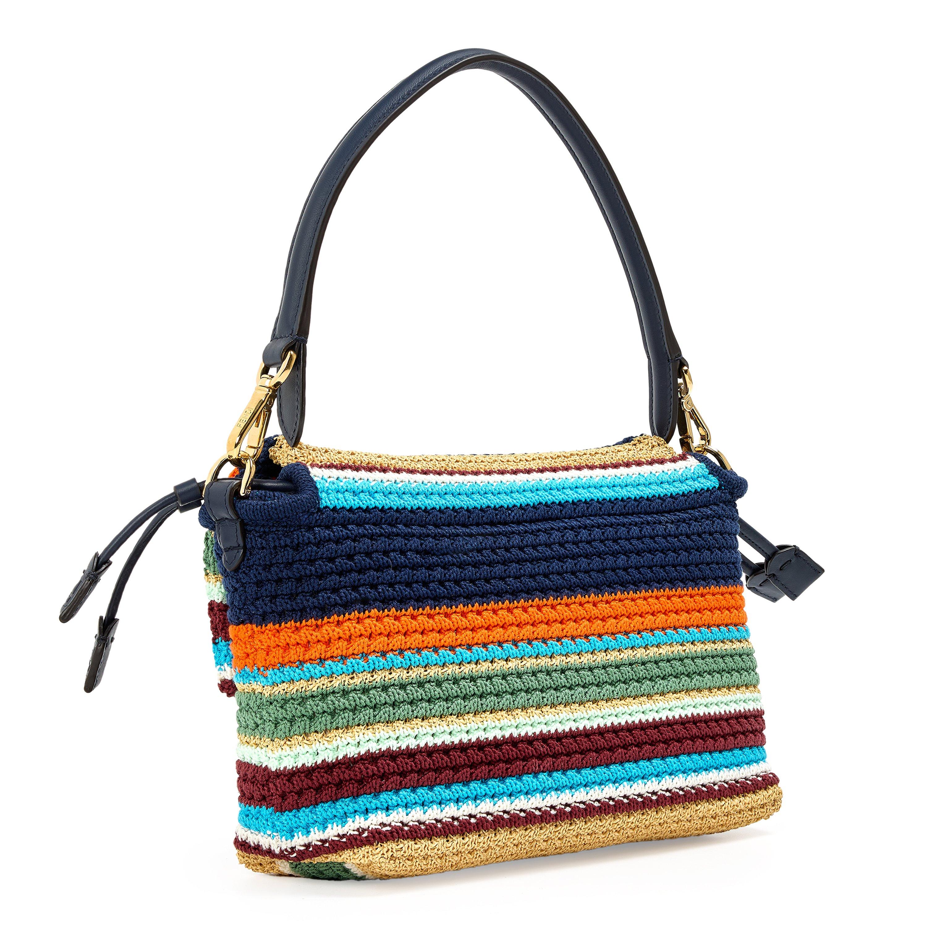 Midnight - Fendi - Women's Crochet Mamma Shoulder Bag - 2