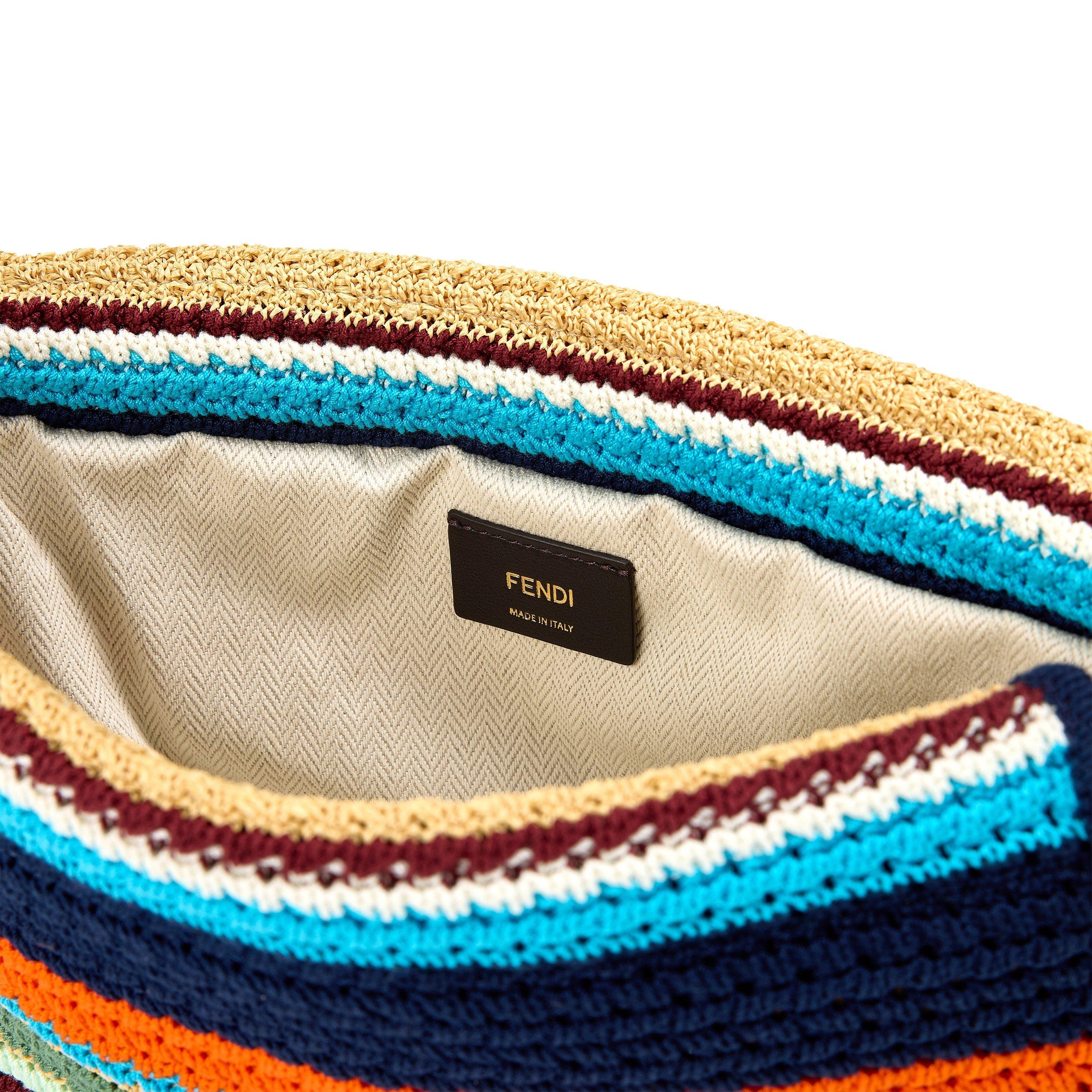 Midnight - Fendi - Women's Crochet Mamma Shoulder Bag - 4