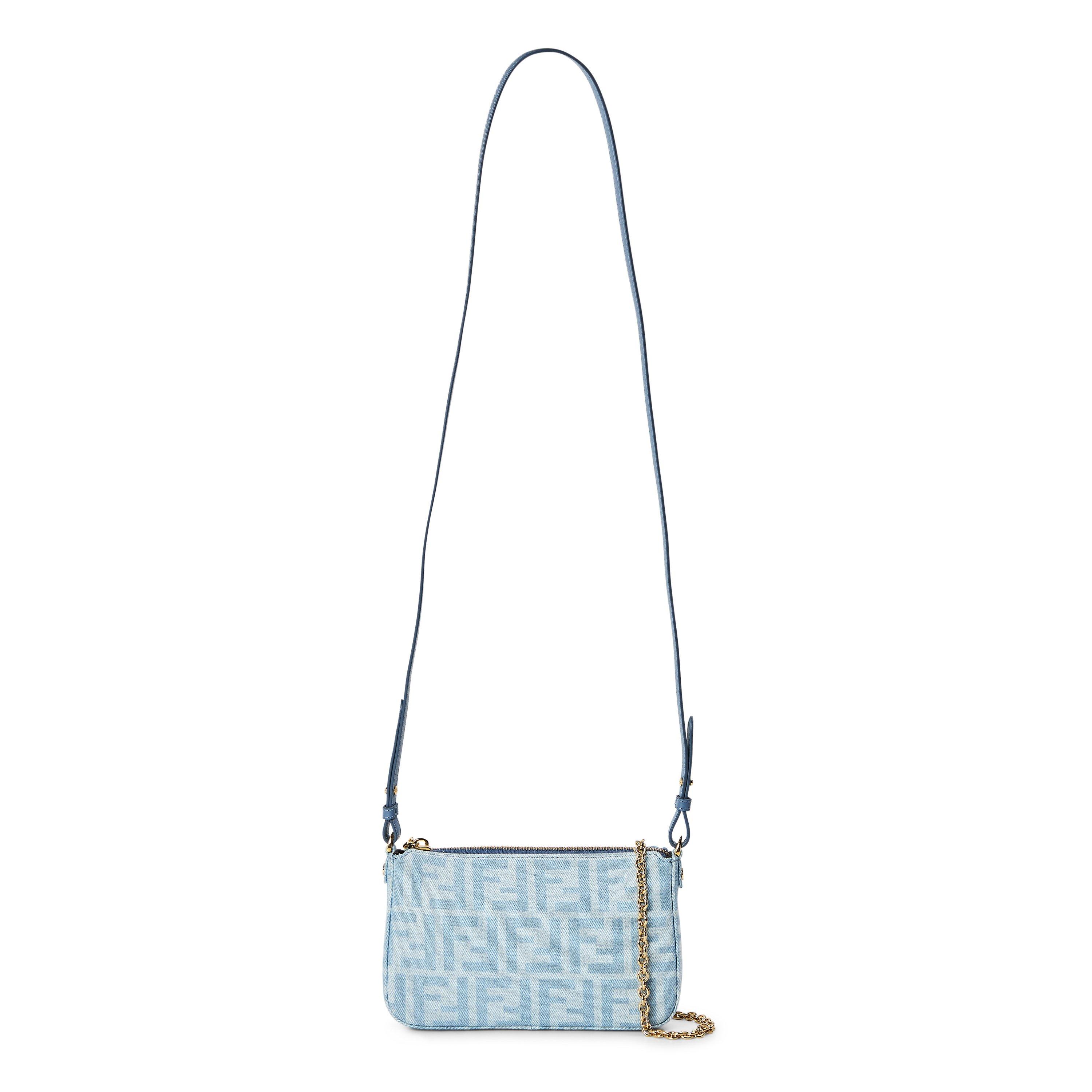 Denim - Fendi - Women's Baguette Pouch - 1