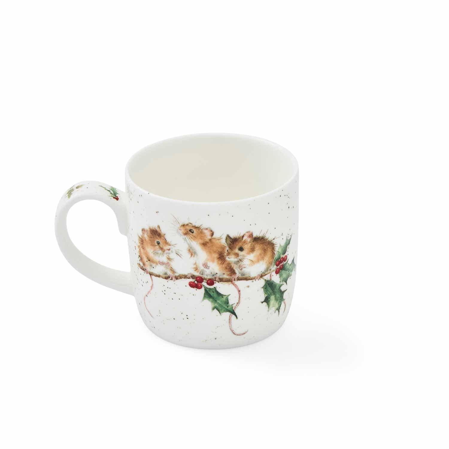 Multi - Royal Worcester Wrendale - Royal Worcester Wrendale Christmas Set of 4 Mugs - 3