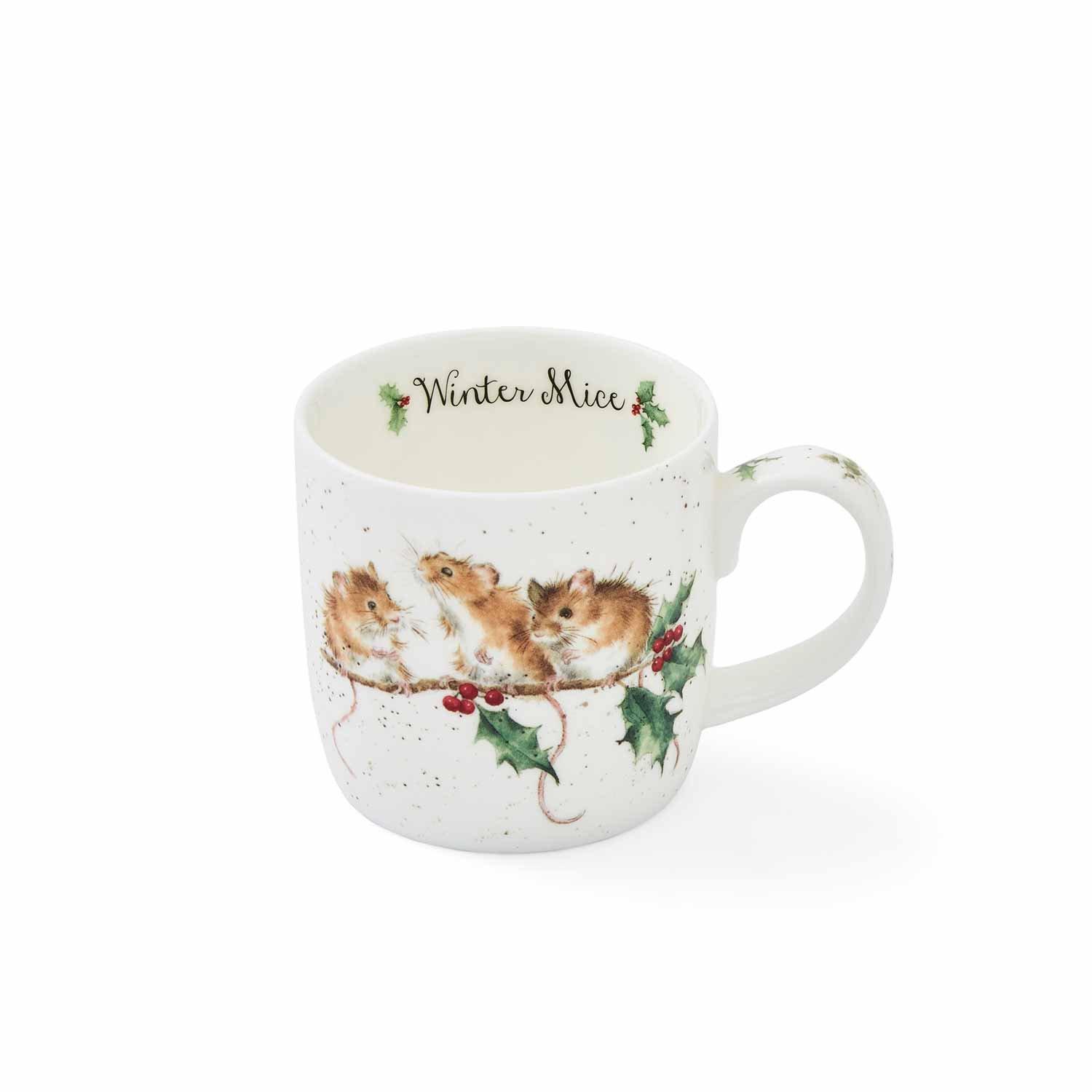 Multi - Royal Worcester Wrendale - Royal Worcester Wrendale Christmas Set of 4 Mugs - 4