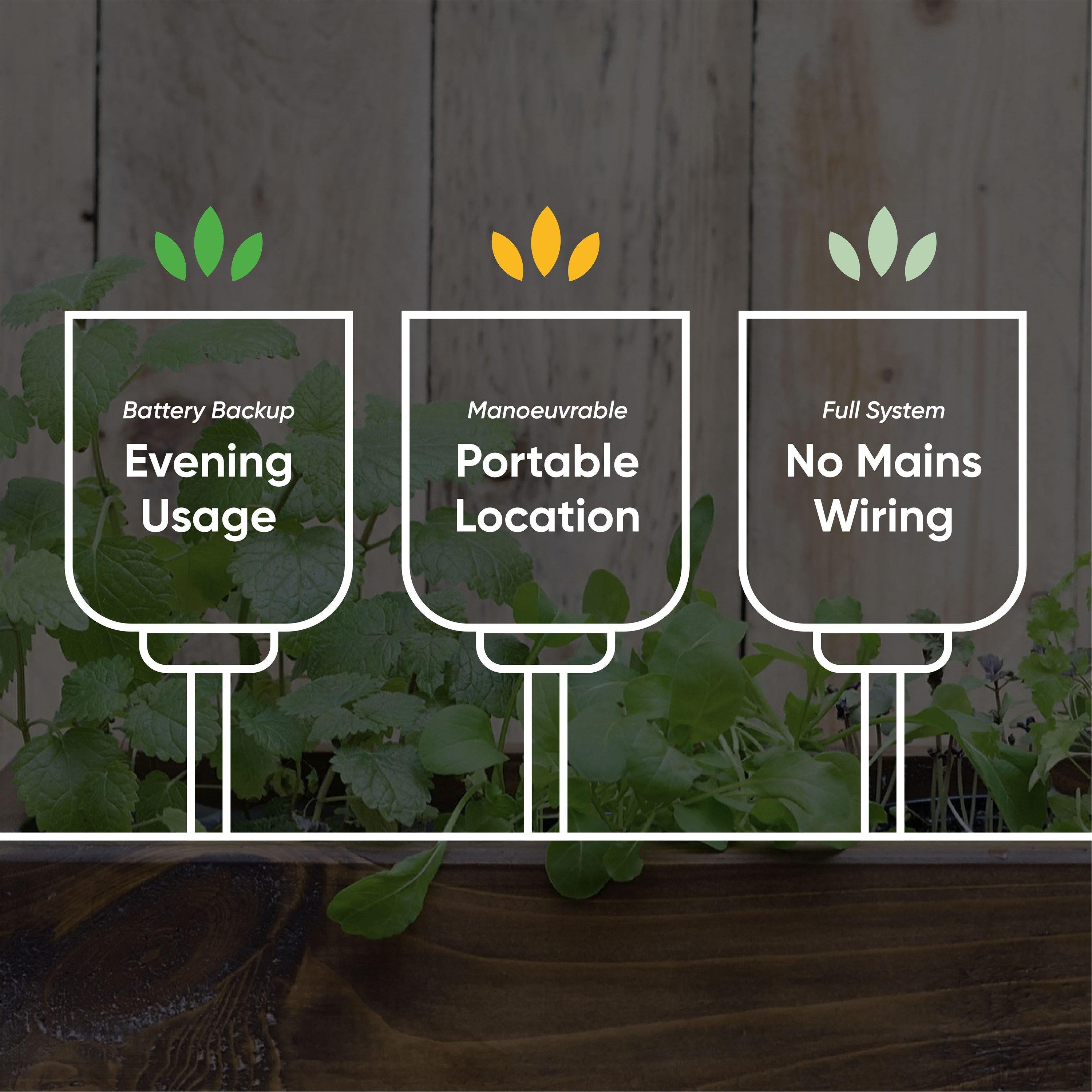 Black - Streetwize - Solar Firefly Lights (Pack of 2) - 4