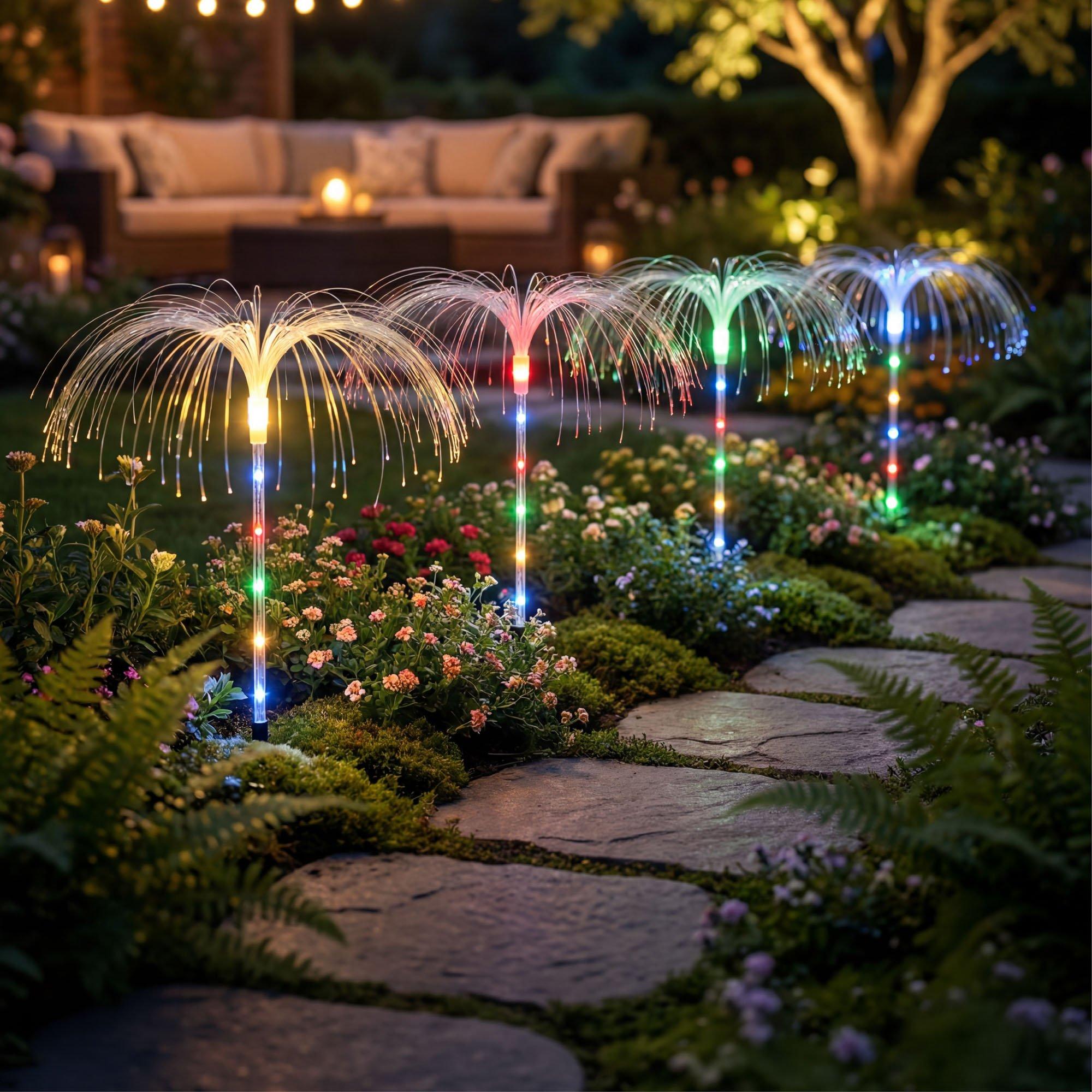 Multi - Streetwize - Solar Jellyfish Stake Lights (Pack of 4) - 1