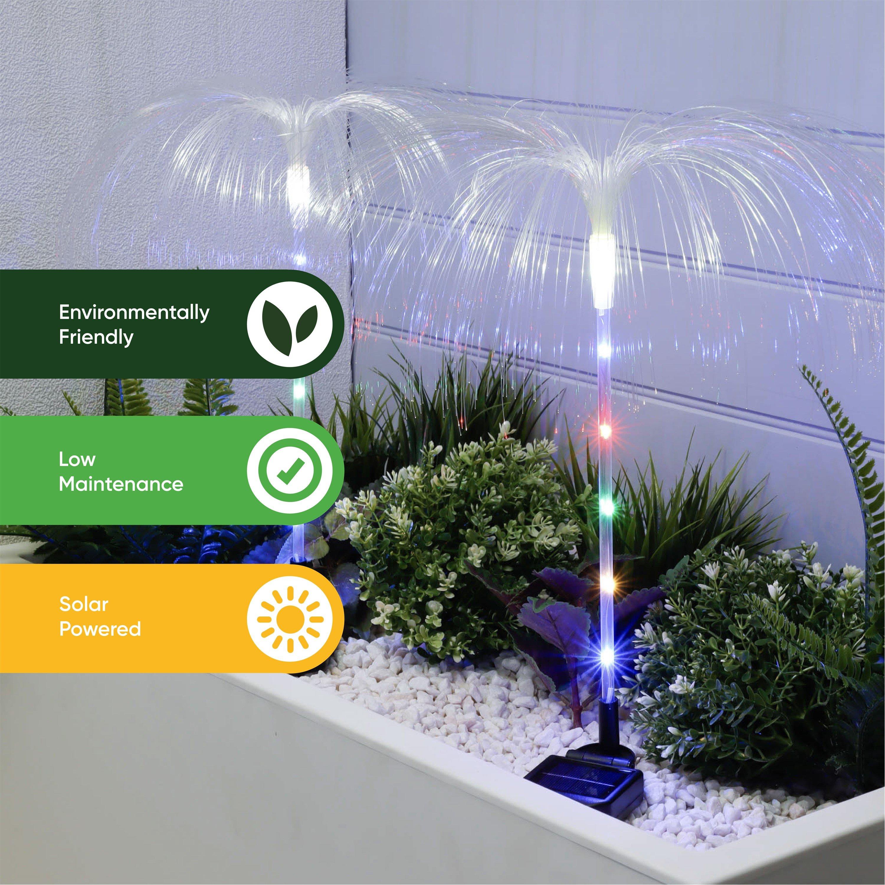 Multi - Streetwize - Solar Jellyfish Stake Lights (Pack of 4) - 6