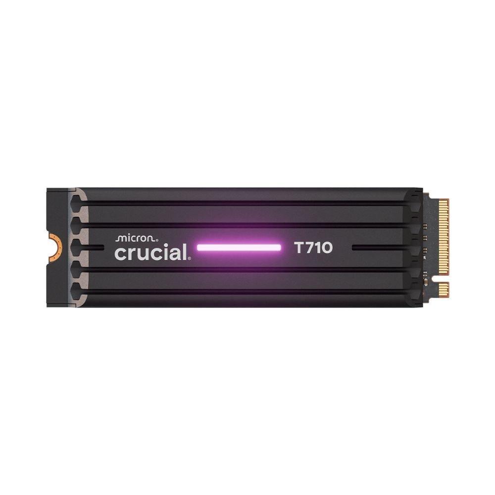 Crucial Technology  T710 1Tb Pcie Gen5 Nvme 2280 M.2 Ssd With Heatsink - Black