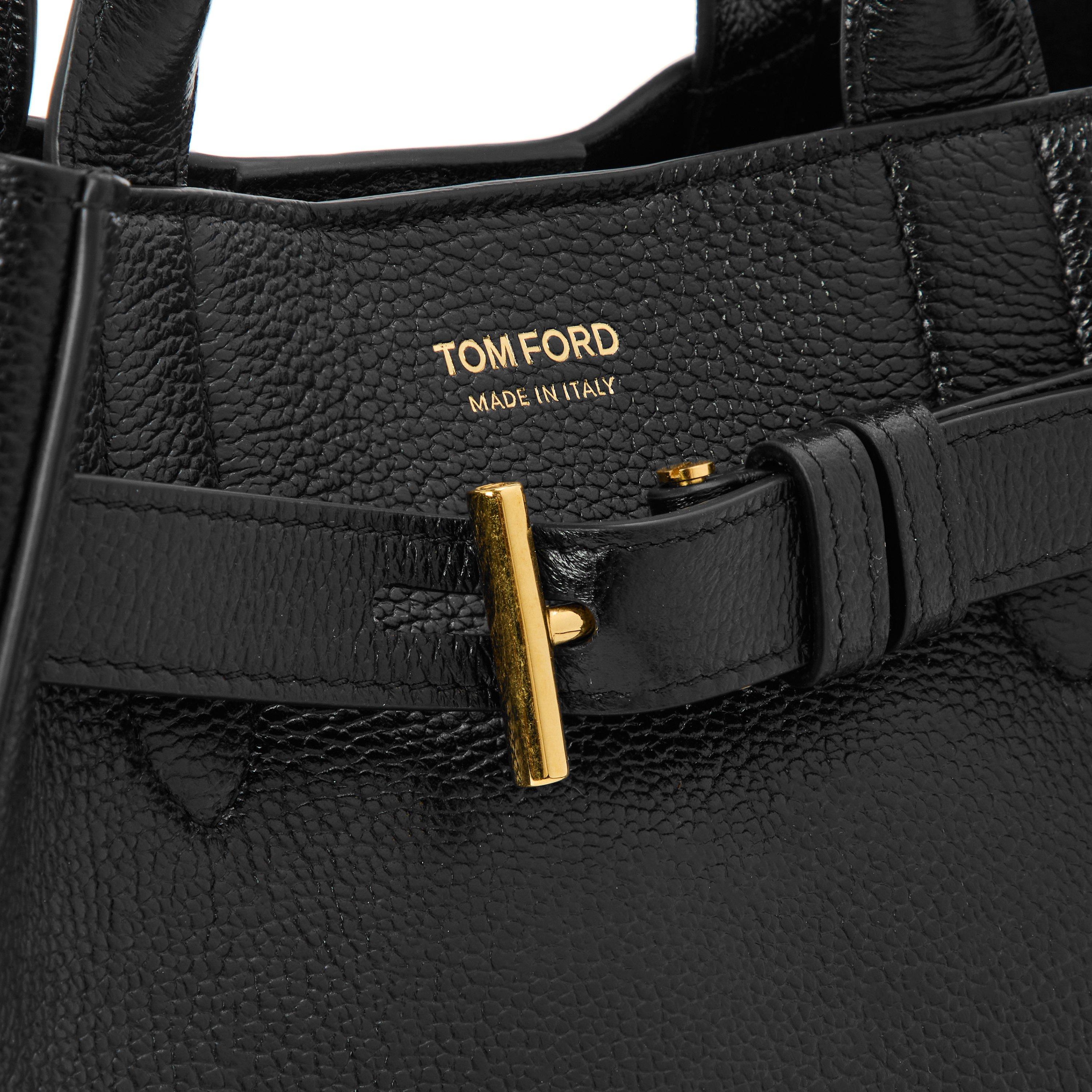 Black Leather - Tom Ford - TF Small Tote Ld61 - 4
