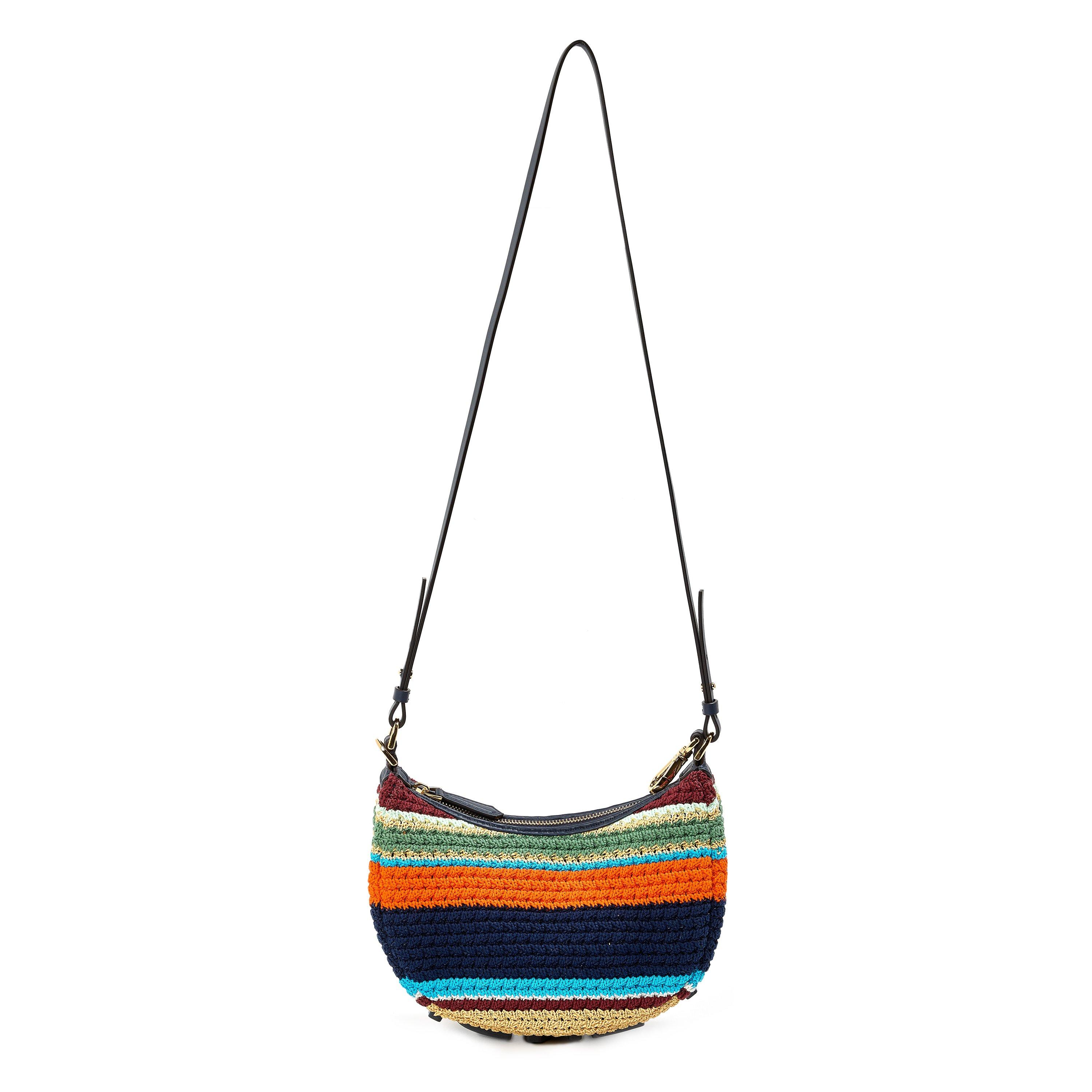 Midnight - Fendi - Women's Crochet Hobo Bag - 1