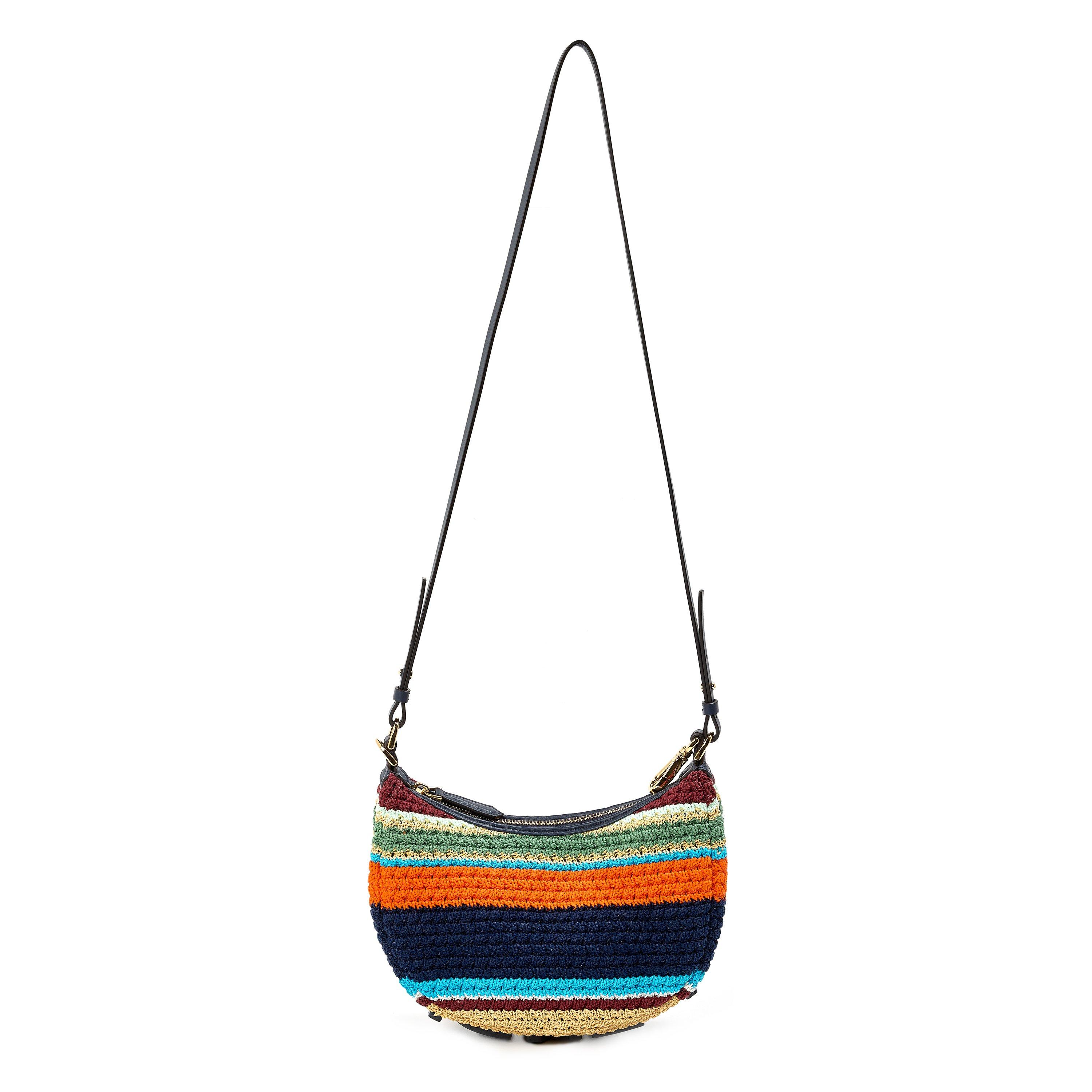 Fendi Women's Crochet Hobo Bag - Midnight
