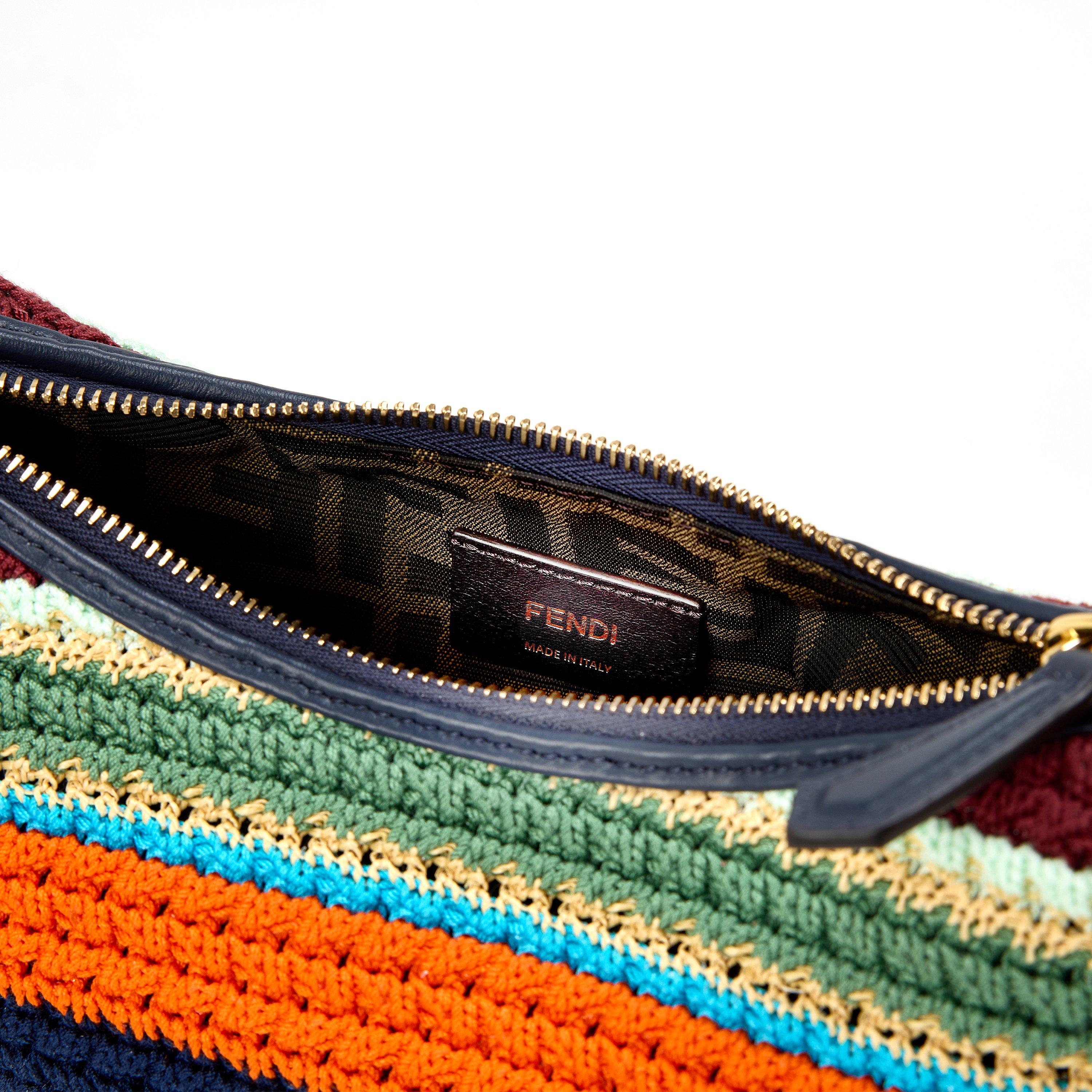 Midnight - Fendi - Women's Crochet Hobo Bag - 4