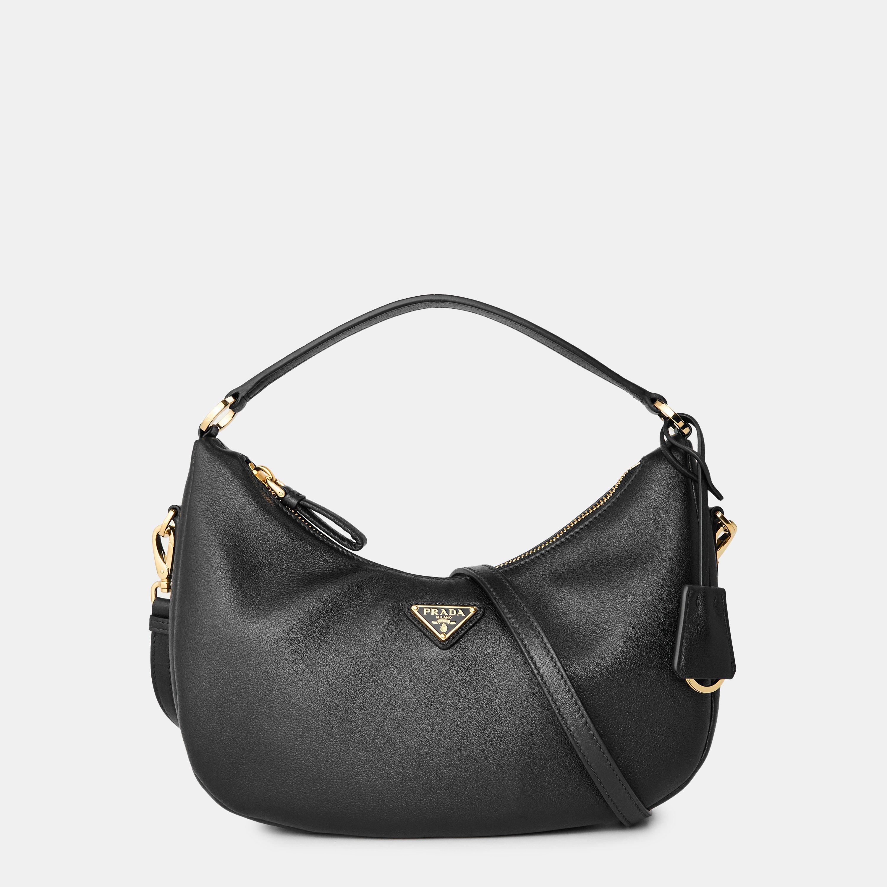 Black - Prada - Women's Small Hobo Bag - 1