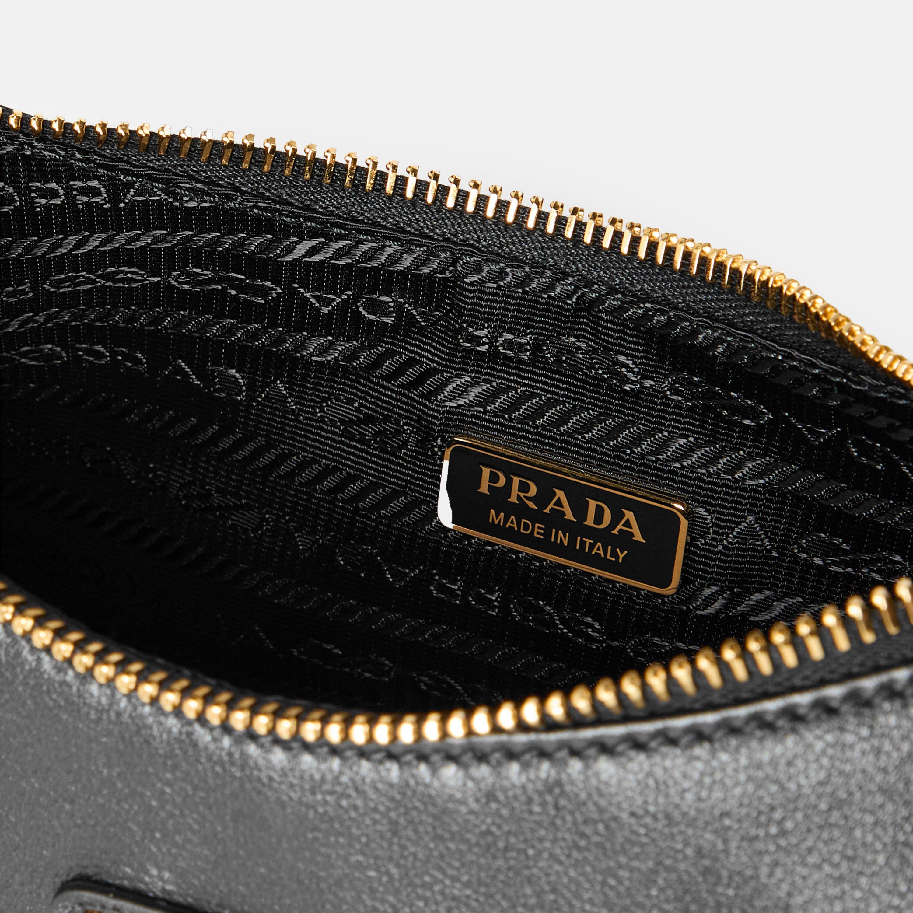 Black - Prada - Women's Small Hobo Bag - 5