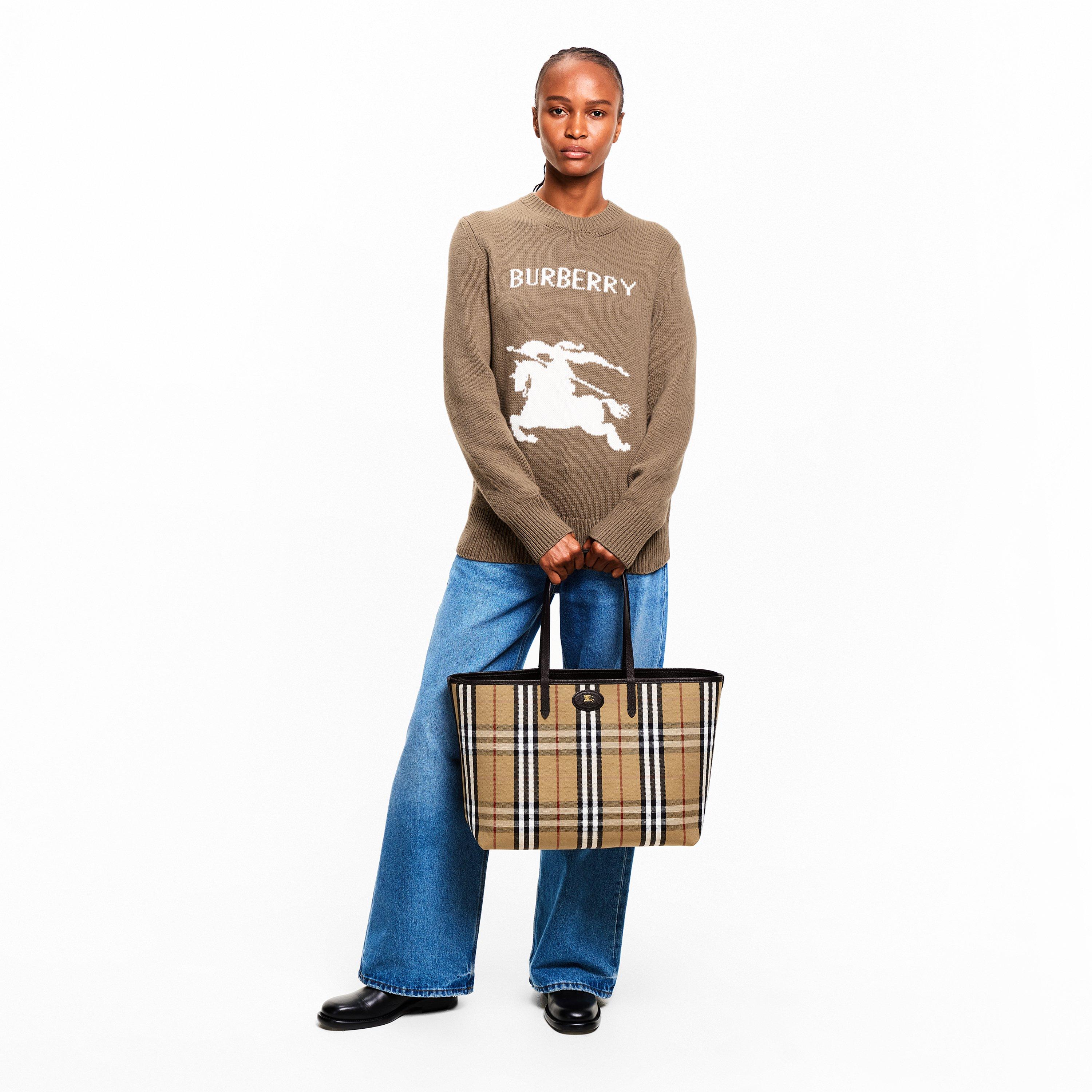 Peat/Sand - Burberry - Burb Reversible Tote Ld62 - 6