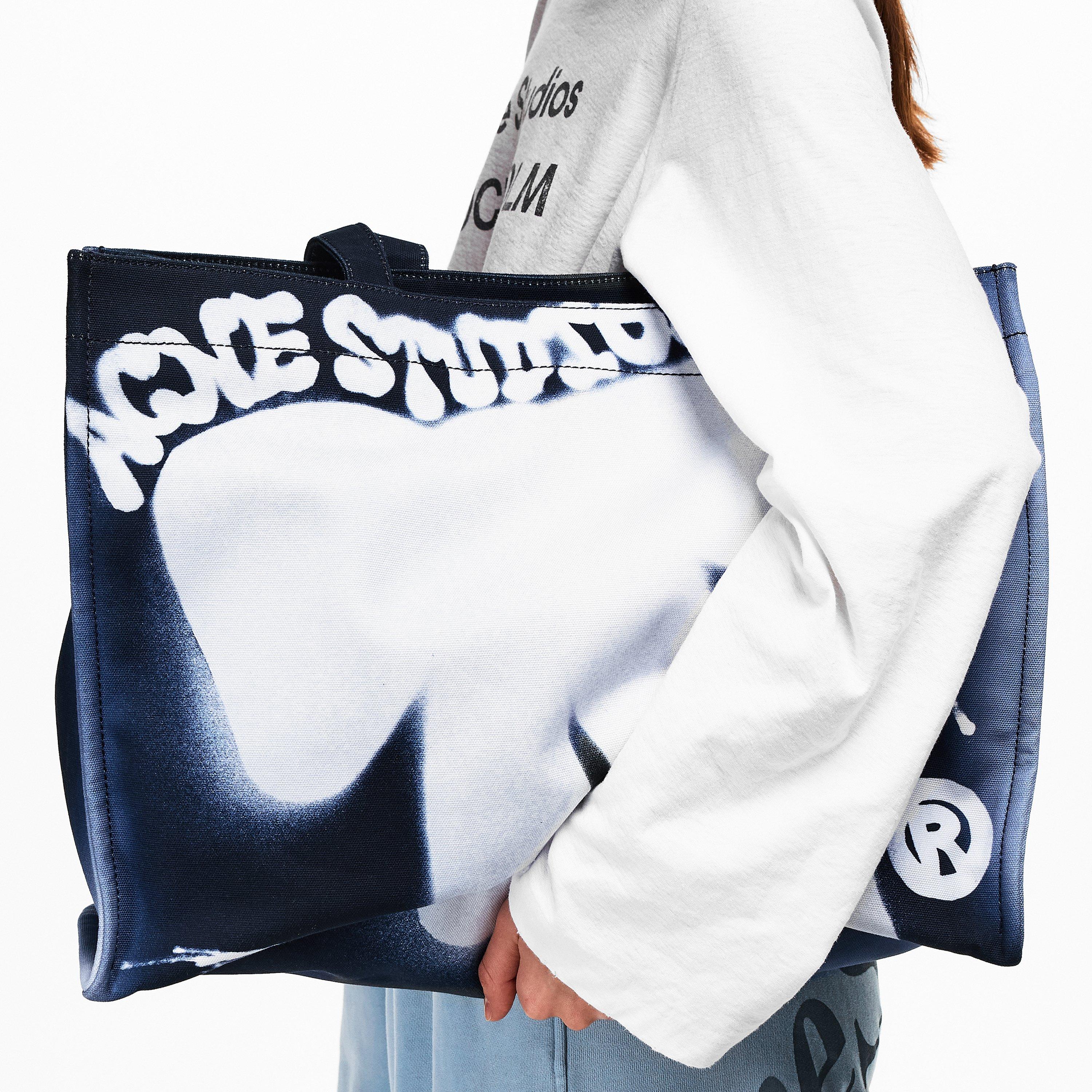 NAVY BLUE - Acne Studios - Adults Logo Tote Bag - 3