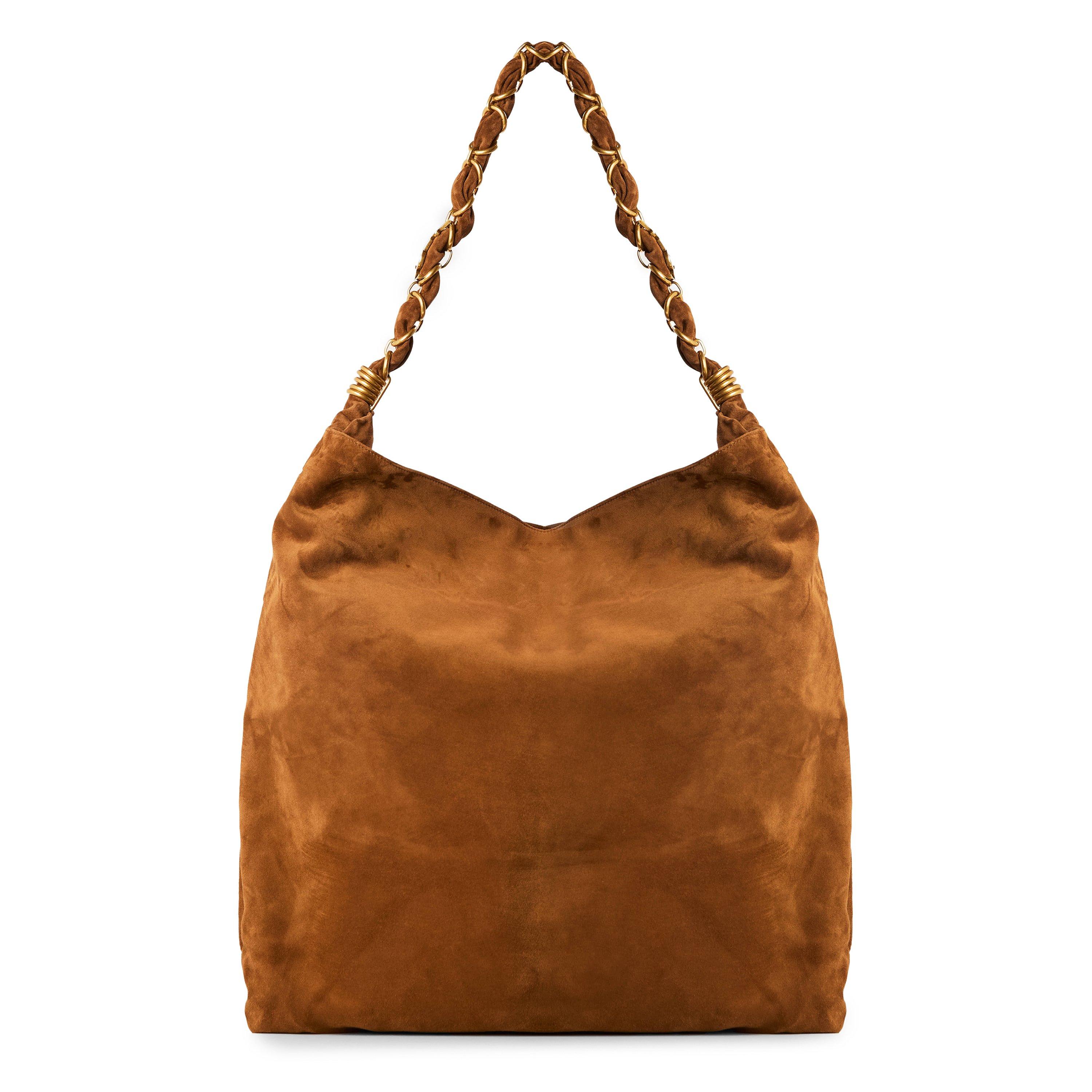 YSL Women's Caramel Cognac Amalia In Suede - Amber - Image 2