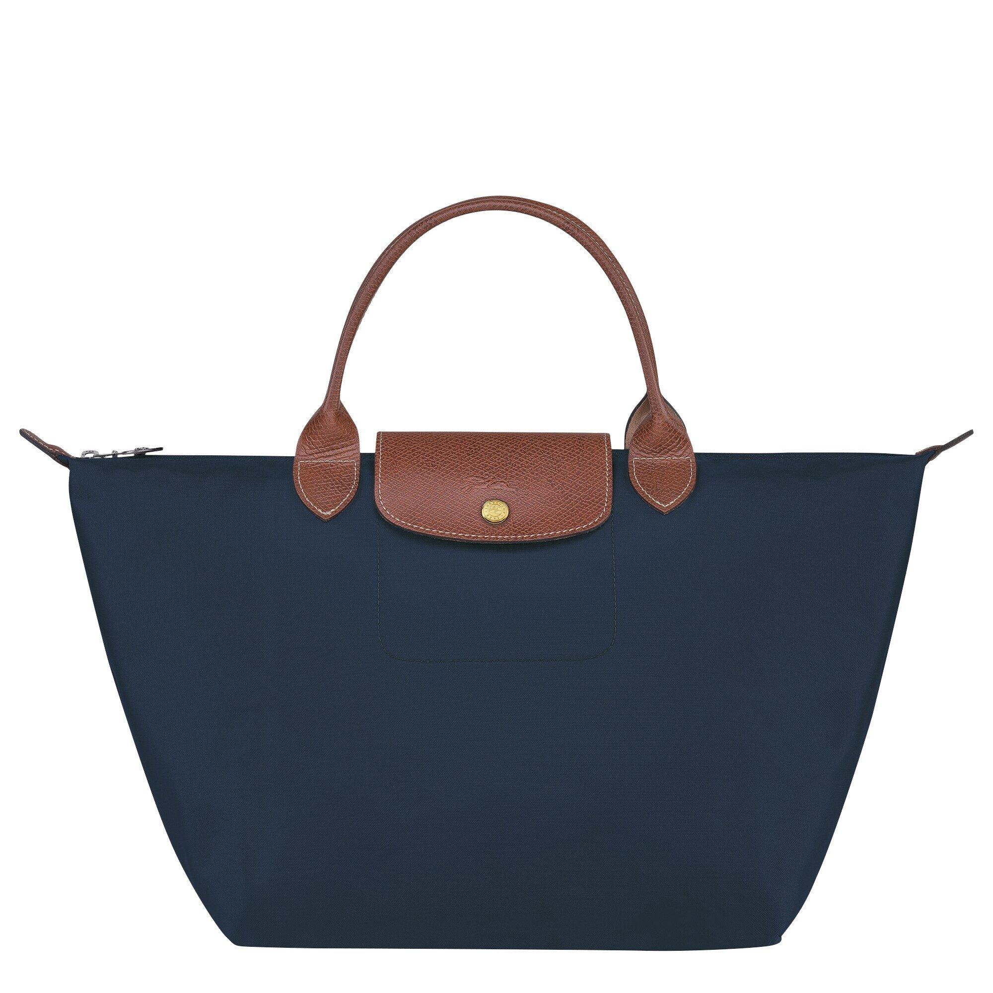 Navy - Longchamp - Women's Le Pliage Original Top Handle Bag - 1