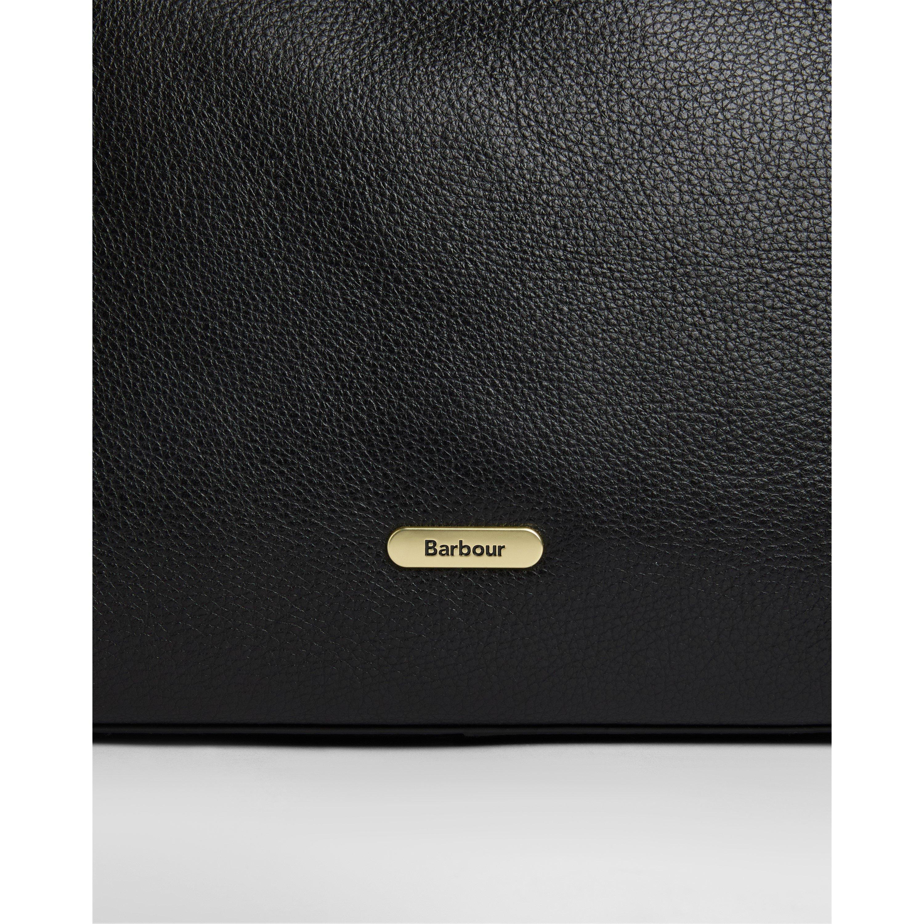 Black - Barbour - Women's Alder Leather Tote Bag - 10