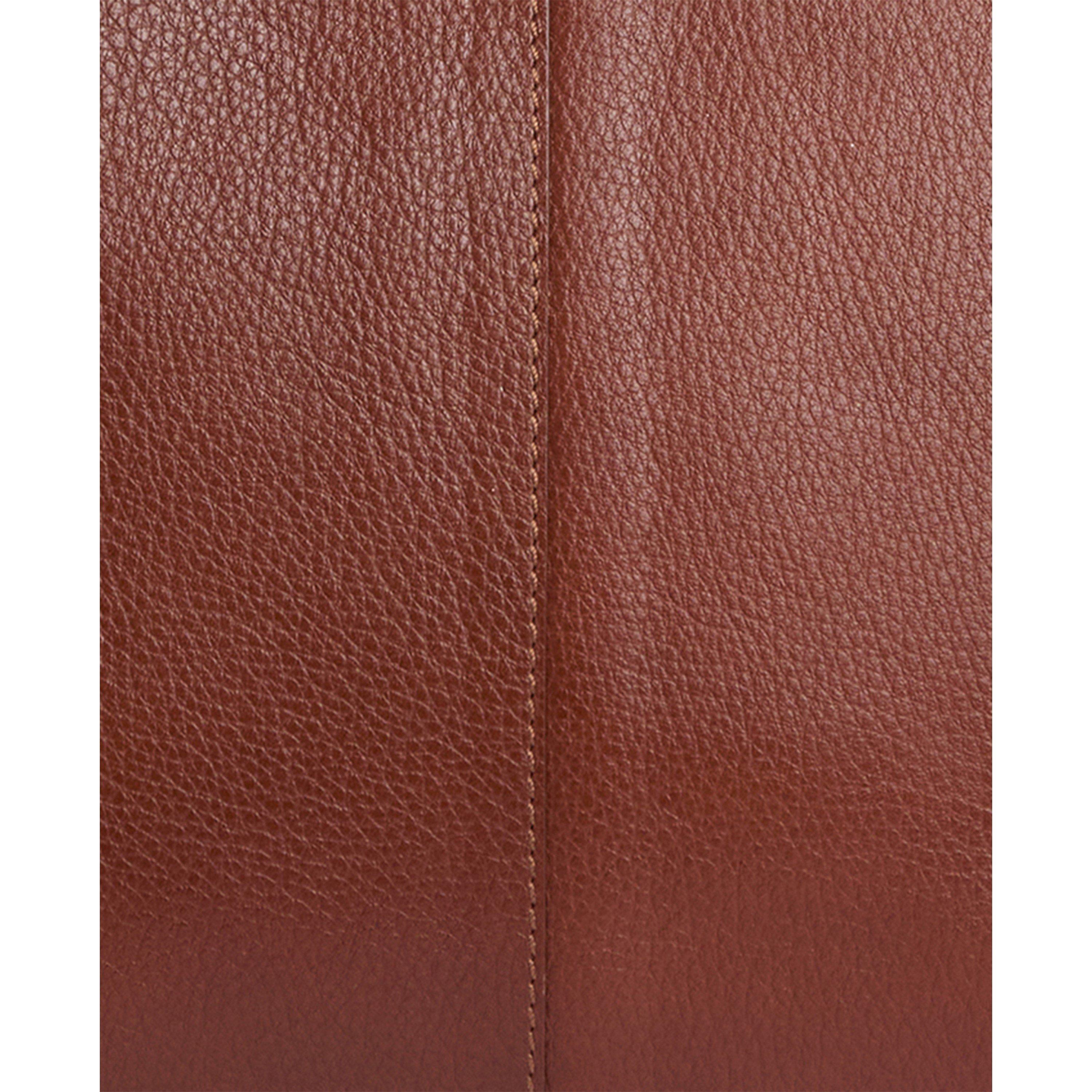 Brown - Barbour - Women's Alder Leather Tote Bag - 6