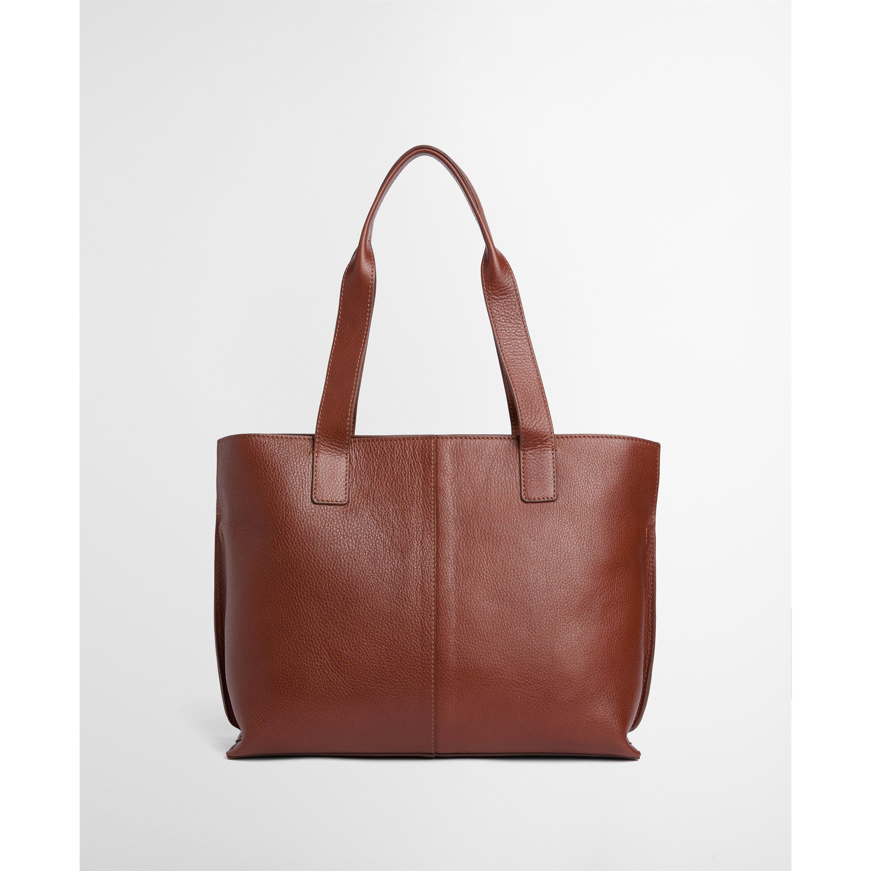 Brown - Barbour - Women's Alder Leather Tote Bag - 10