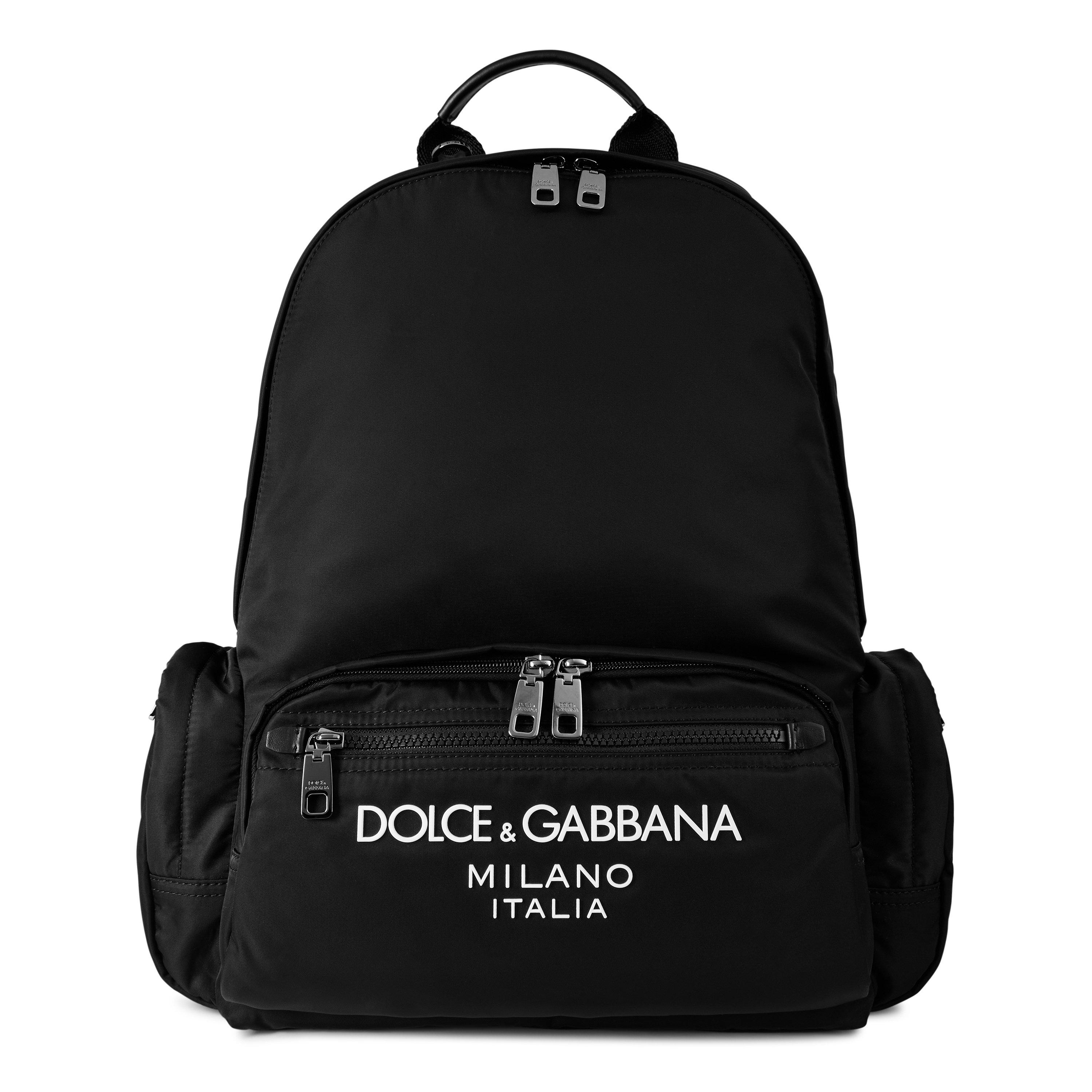 White/Black - Dolce and Gabbana - Men's Italian Design Backpack - 1