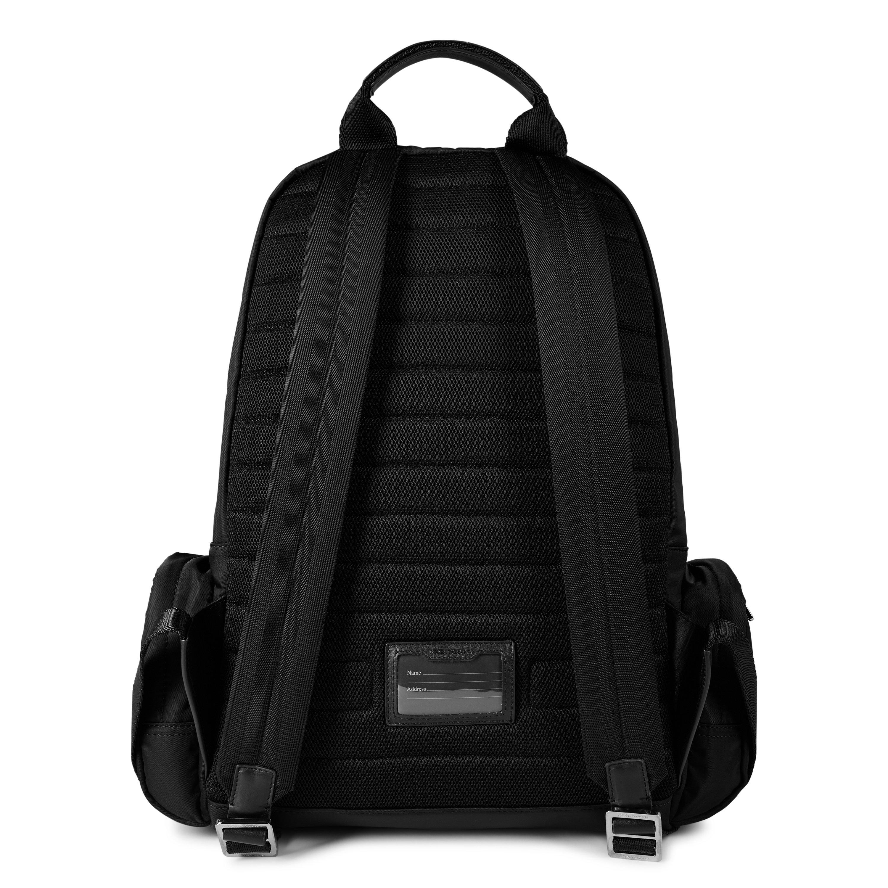 White/Black - Dolce and Gabbana - Men's Nylon Backpack - 3