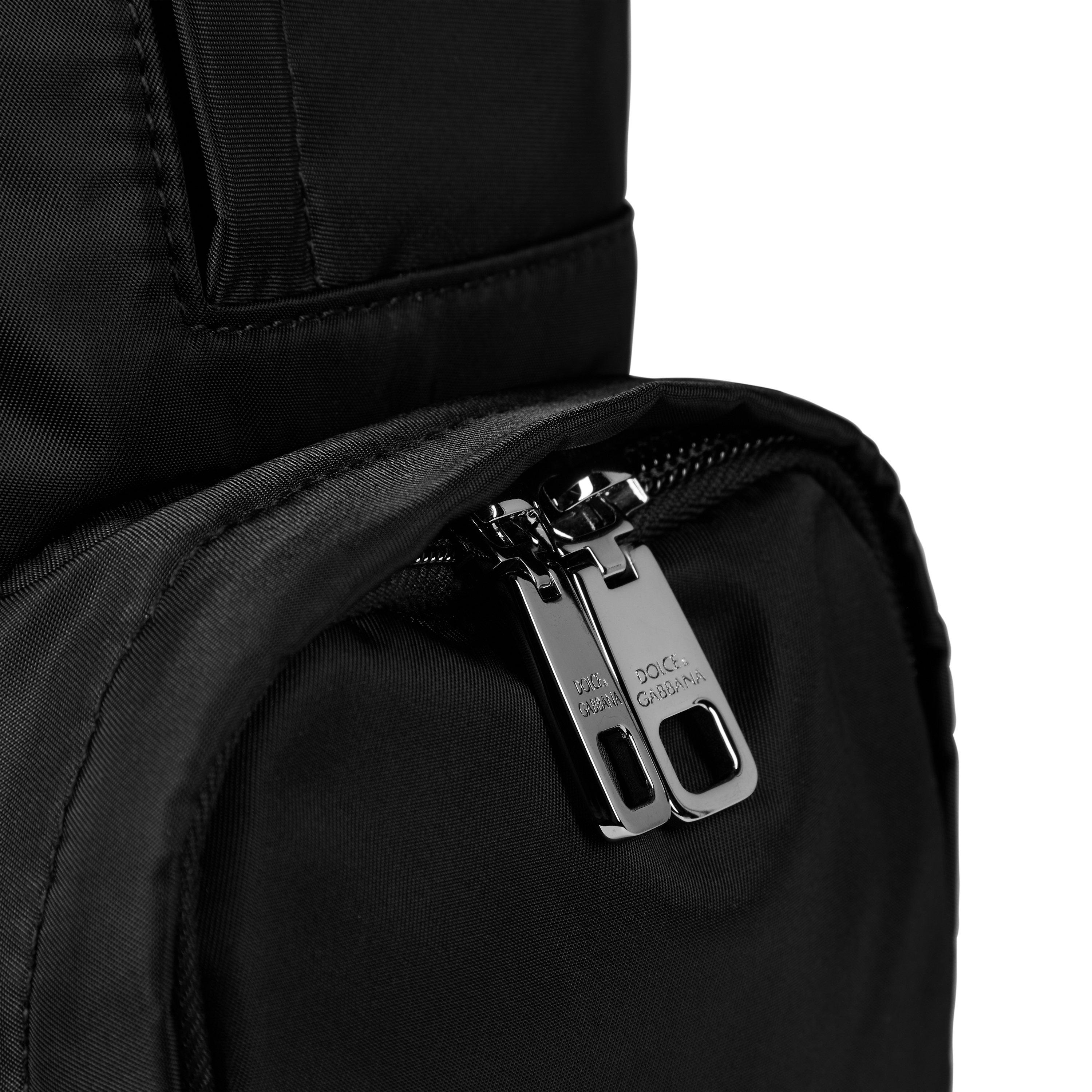 White/Black - Dolce and Gabbana - Men's Nylon Backpack - 5