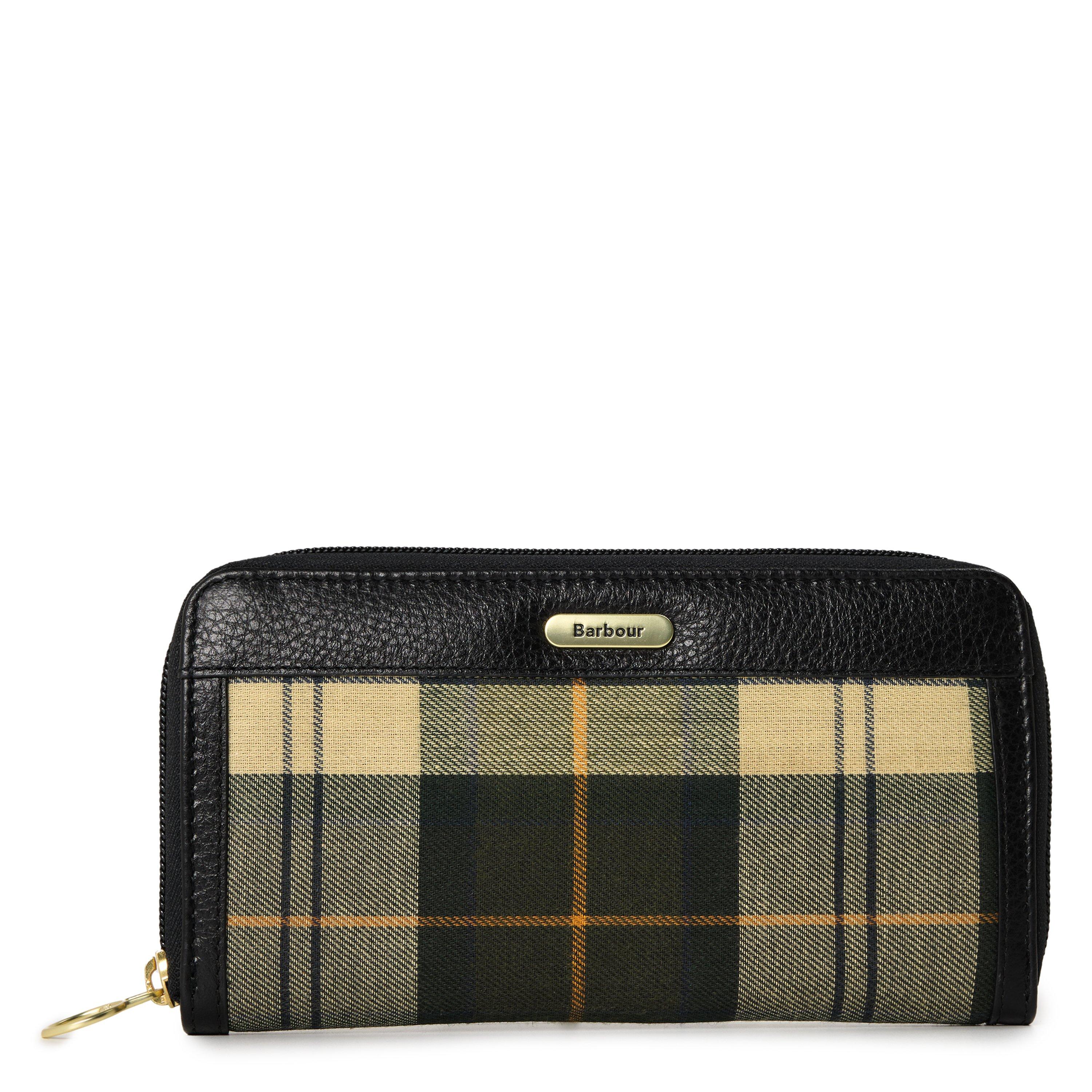 Barbour Women's Daphne Tartan Leather Zip-Around Purse - Ancient Tartan