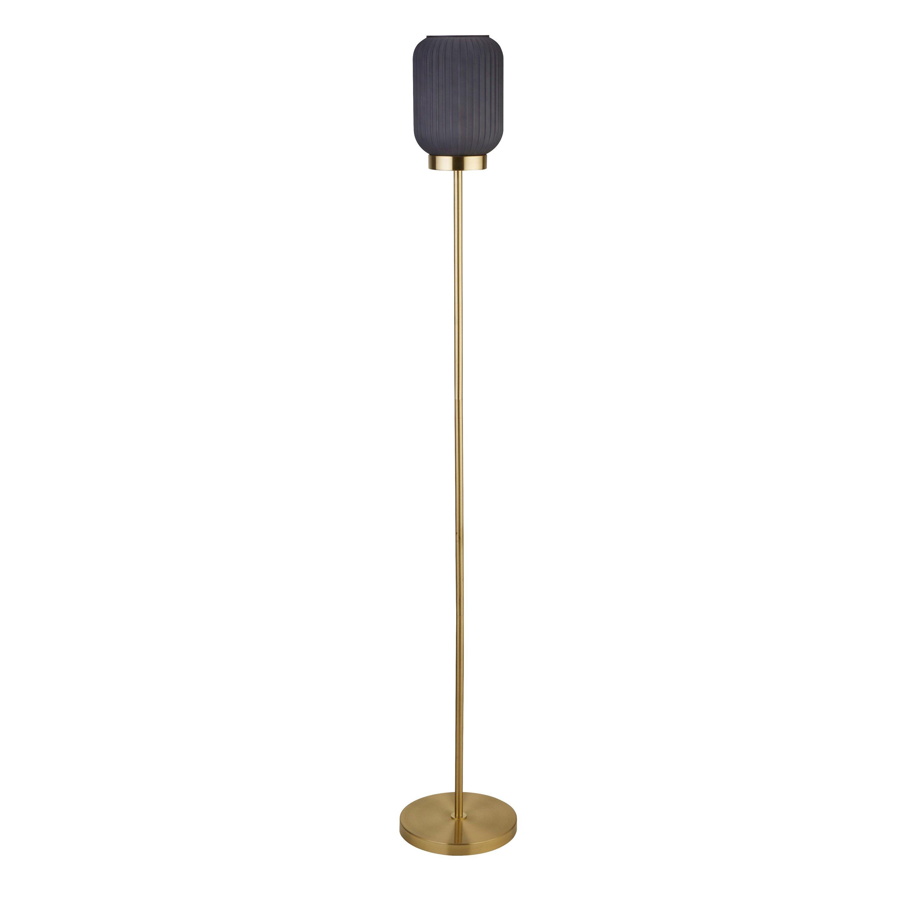 Navy And Gold - Lighting Collection - Frosted Floor Lamp - 3