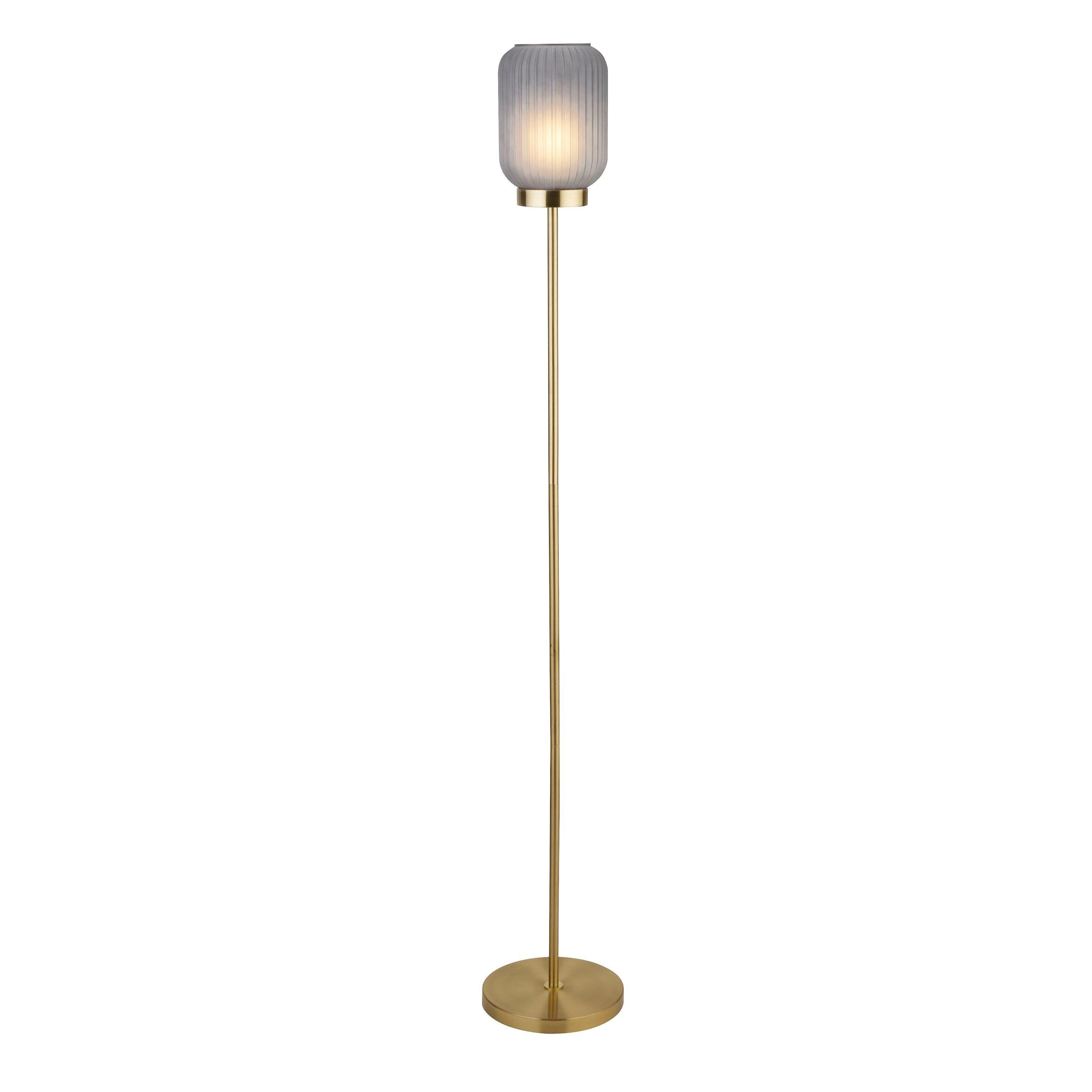 Navy And Gold - Lighting Collection - Frosted Floor Lamp - 4