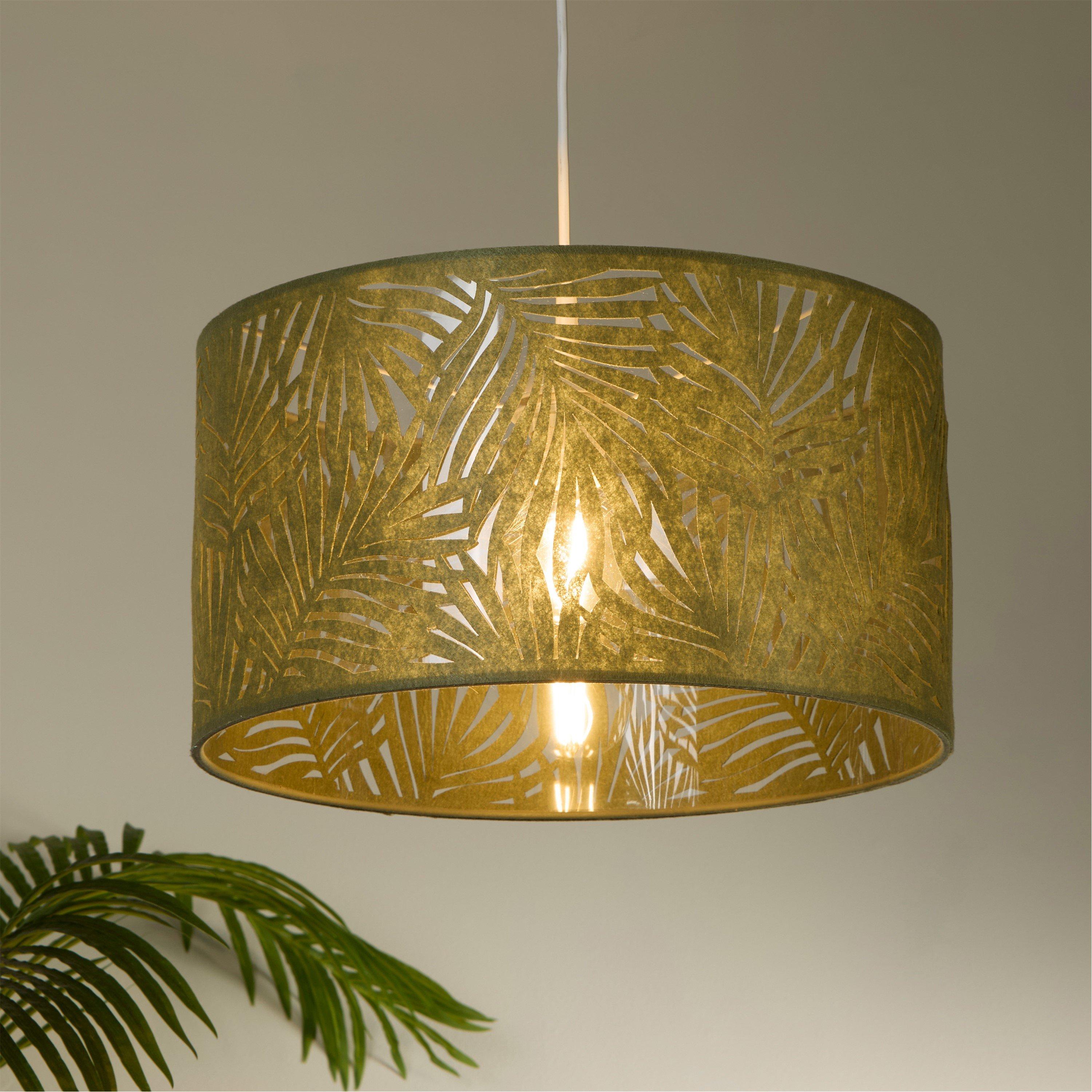 Green - Lighting Collection - Felt Leaf Lamp Shade - 1