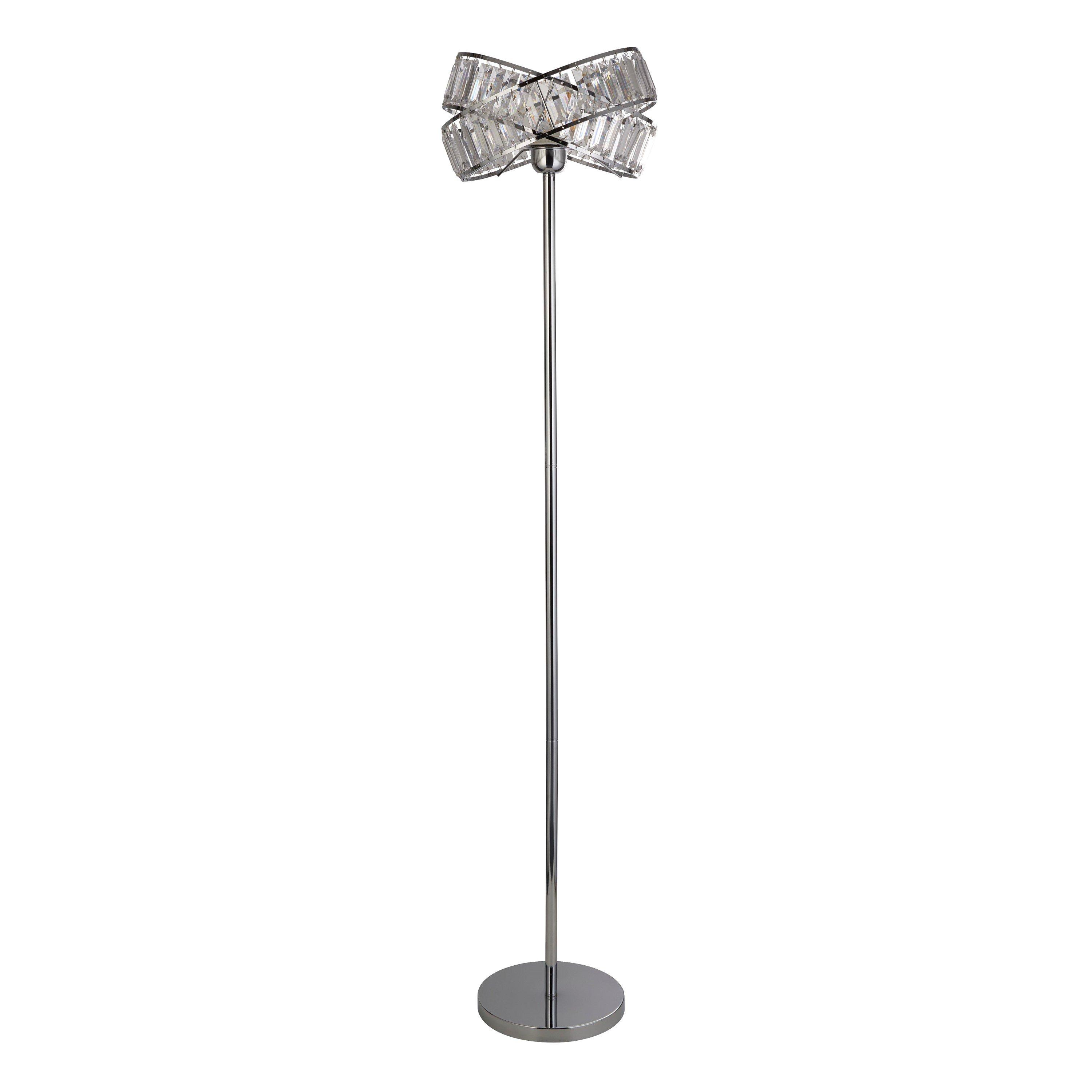 Chrome - Lighting Collection - 2 Band Floor Lamp - 3