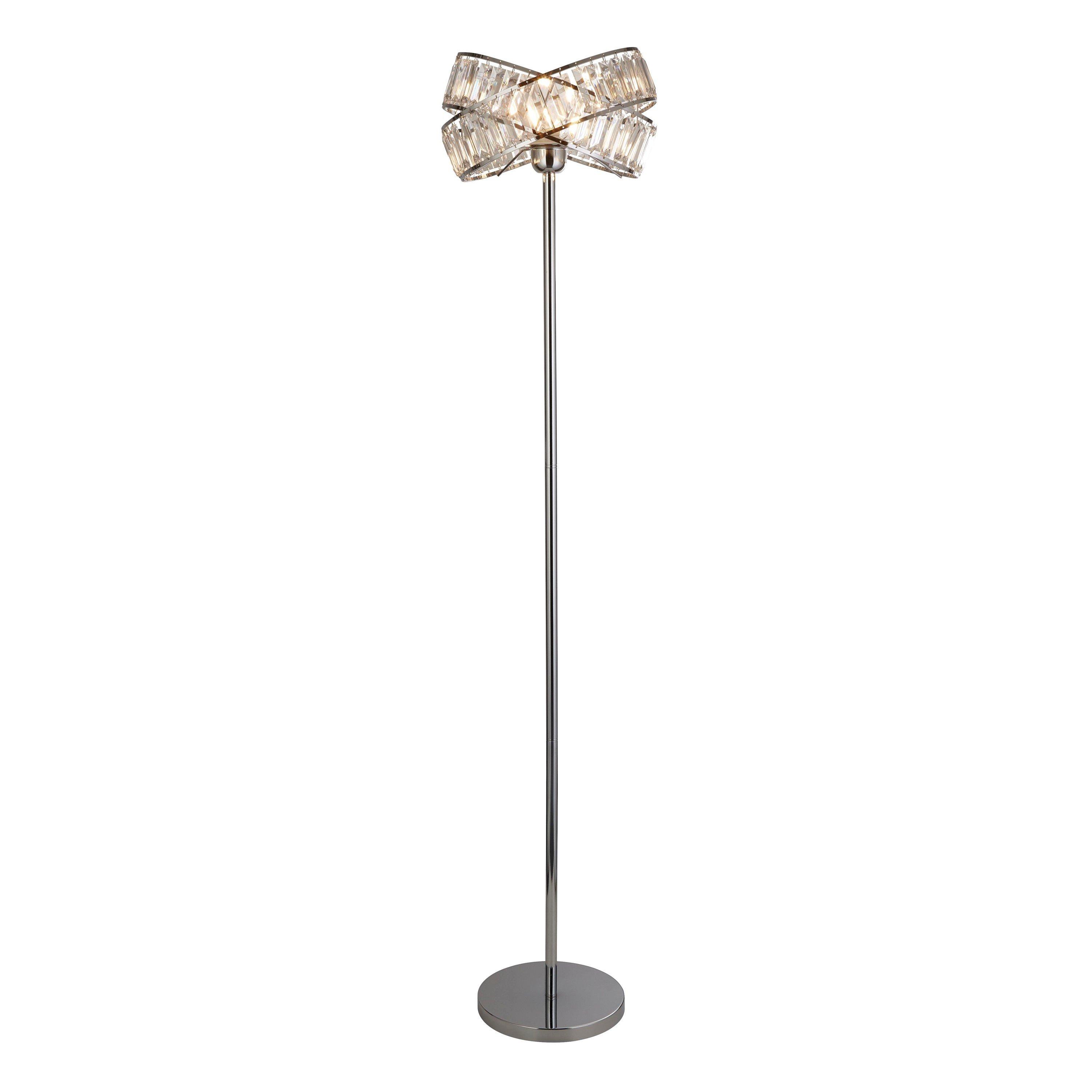 Chrome - Lighting Collection - 2 Band Floor Lamp - 4